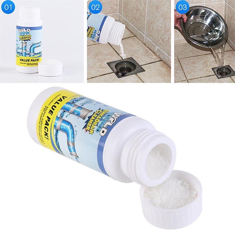 Wild-Tornado Powerful Sink & Drain Cleaner Powder – Quick Foaming Super Clean