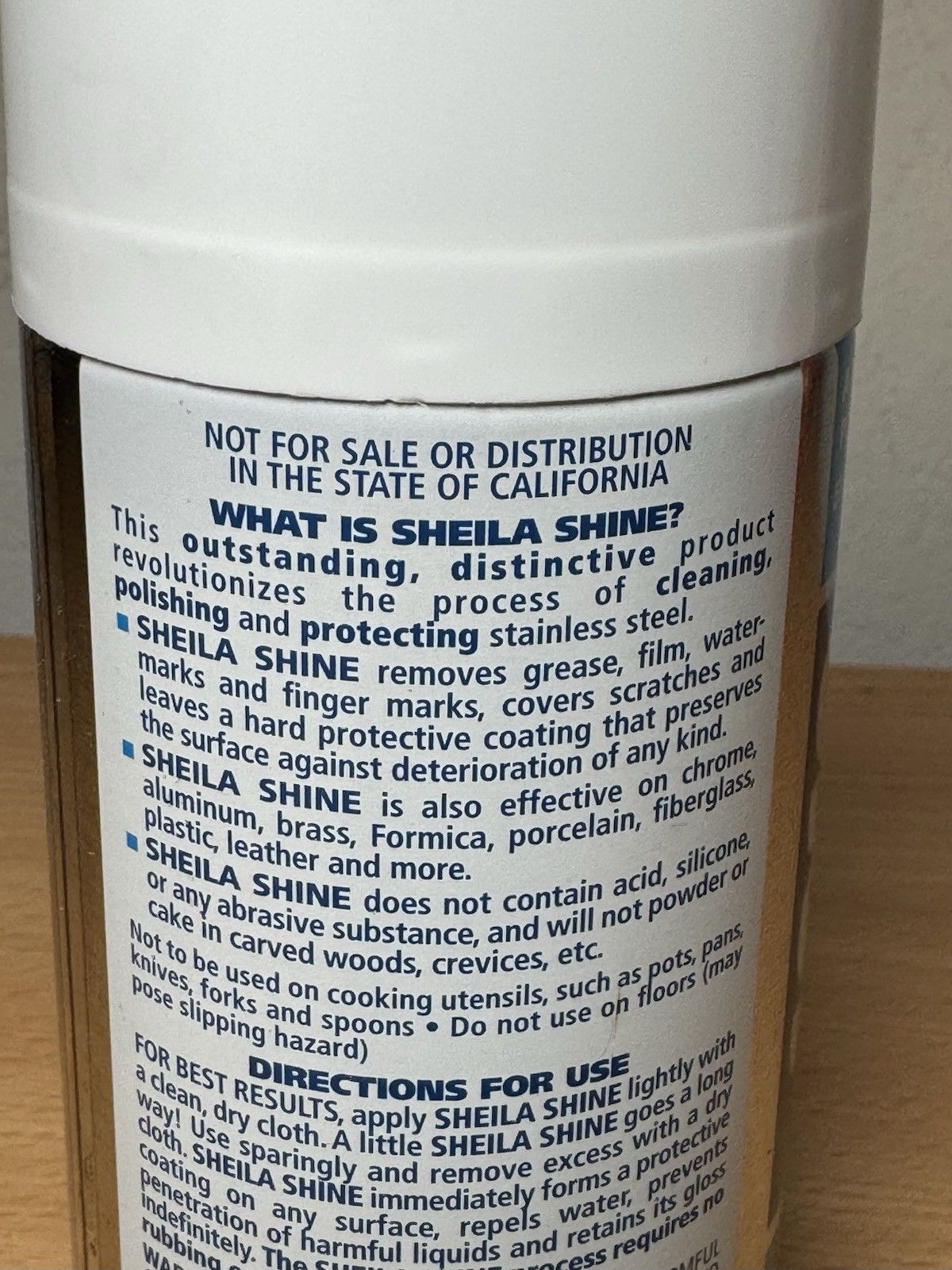 Sheila Shine Stainless Steel Cleaner – 10oz Spray Can – USA Clean Polish Protect