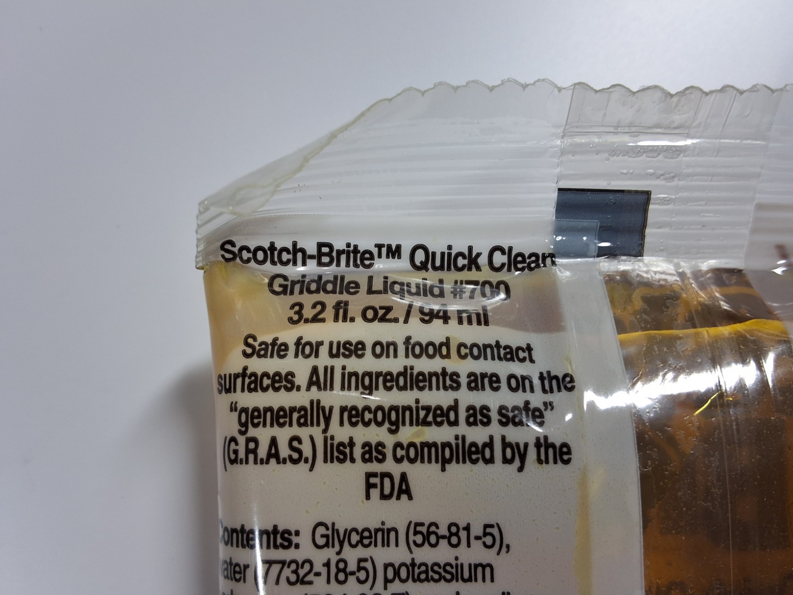 (40) 3M Scotch-Brite 700 700-40 Quick Clean Griddle Cleaner 3.2oz Liquid Packs
