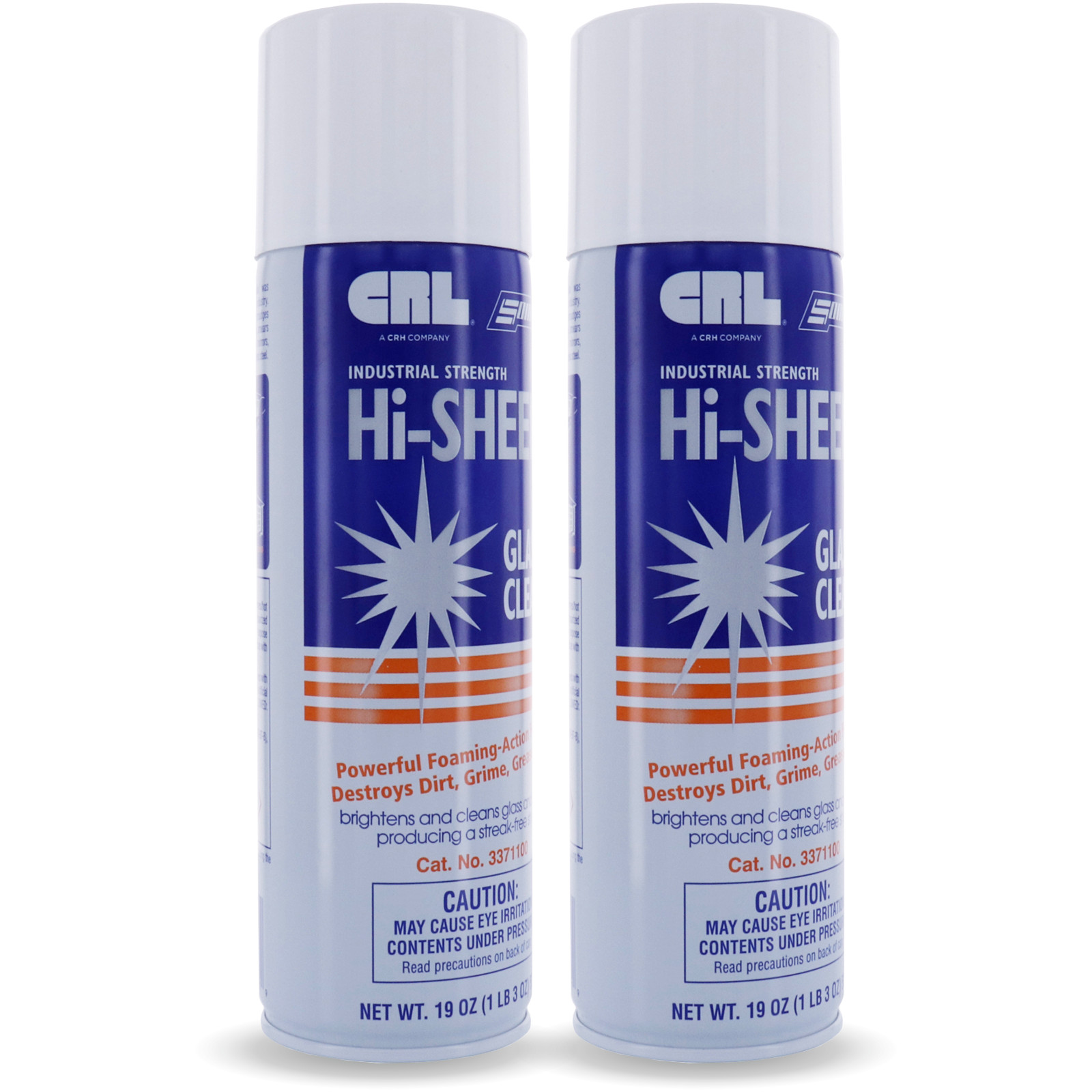 Somaca Hi Sheen Glass Cleaner, Windows, Mirrors, Chrome Stainless Steel, 2 Cans