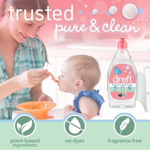 Dreft Bottle & Dish Soap Cleaner – 18 fl oz