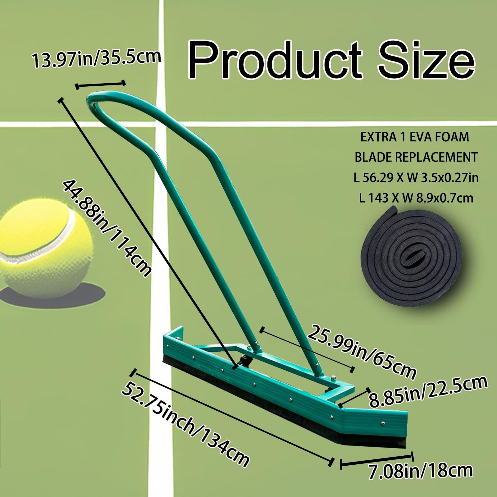 Sport Tennis Court Squeegee Aluminum Alloy Court Squeegee Rain Shuttle for Sp…