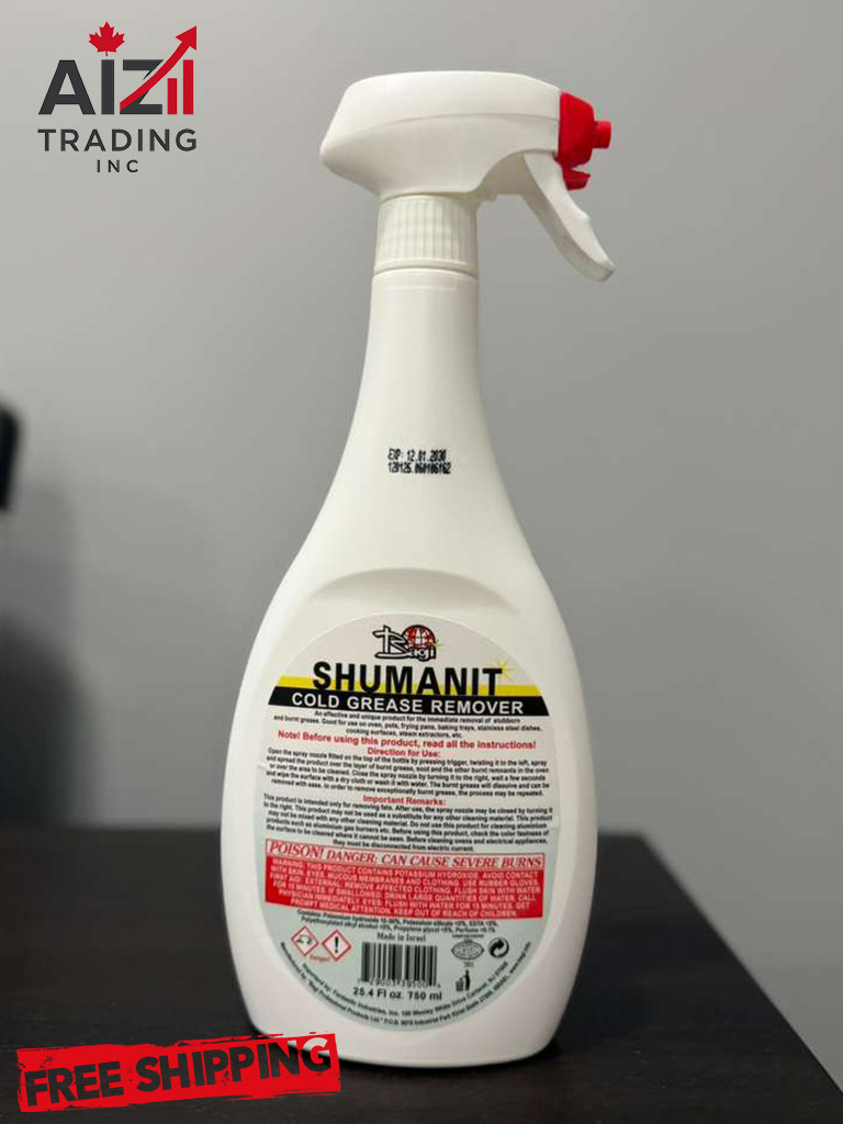 SHUMANIT Cold Grease Remover 25.4FL Oz Free and Fast Shipping in USA