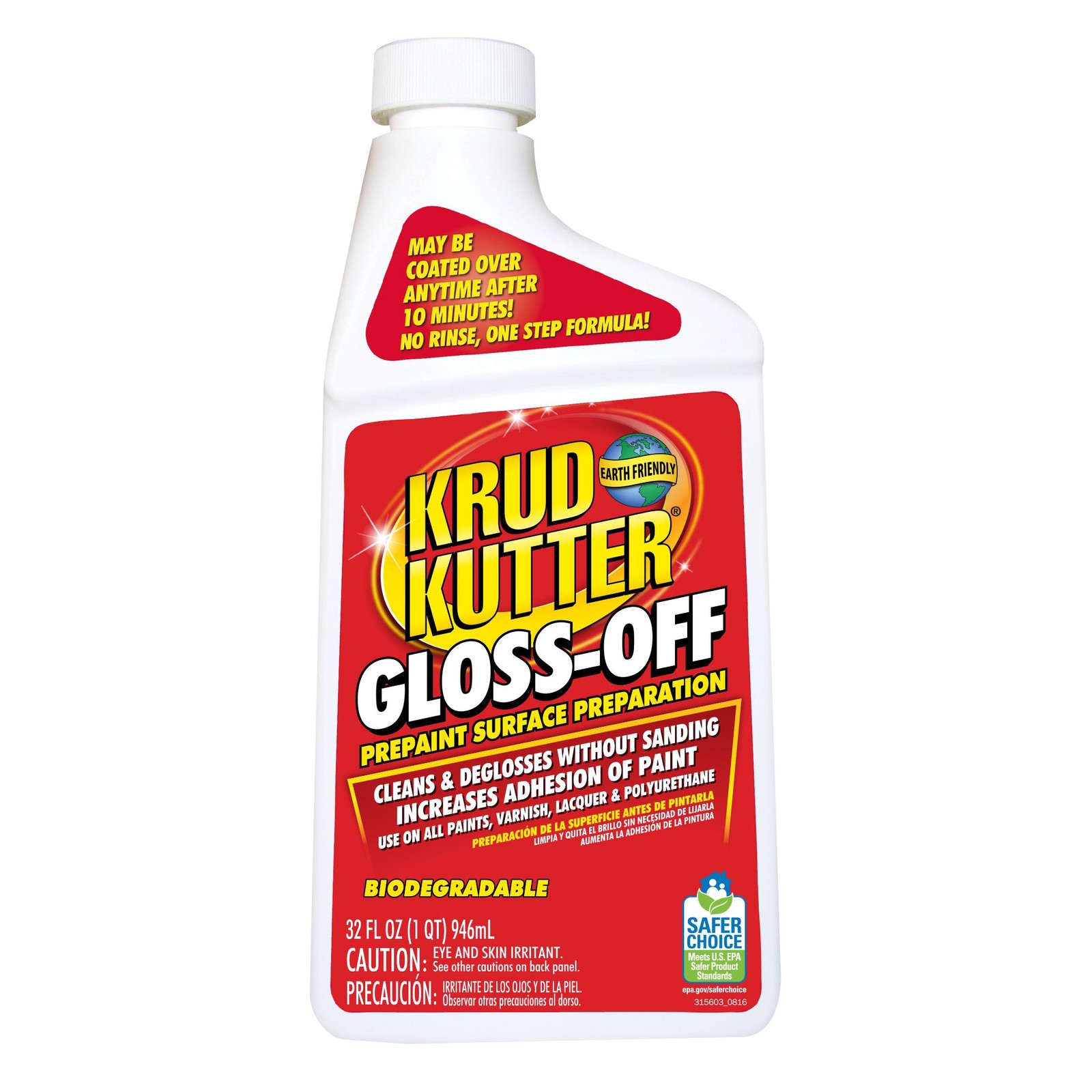 Krud Kutter Gloss-Off Prepaint Surface Preparation, 32 oz Bottle- GO326