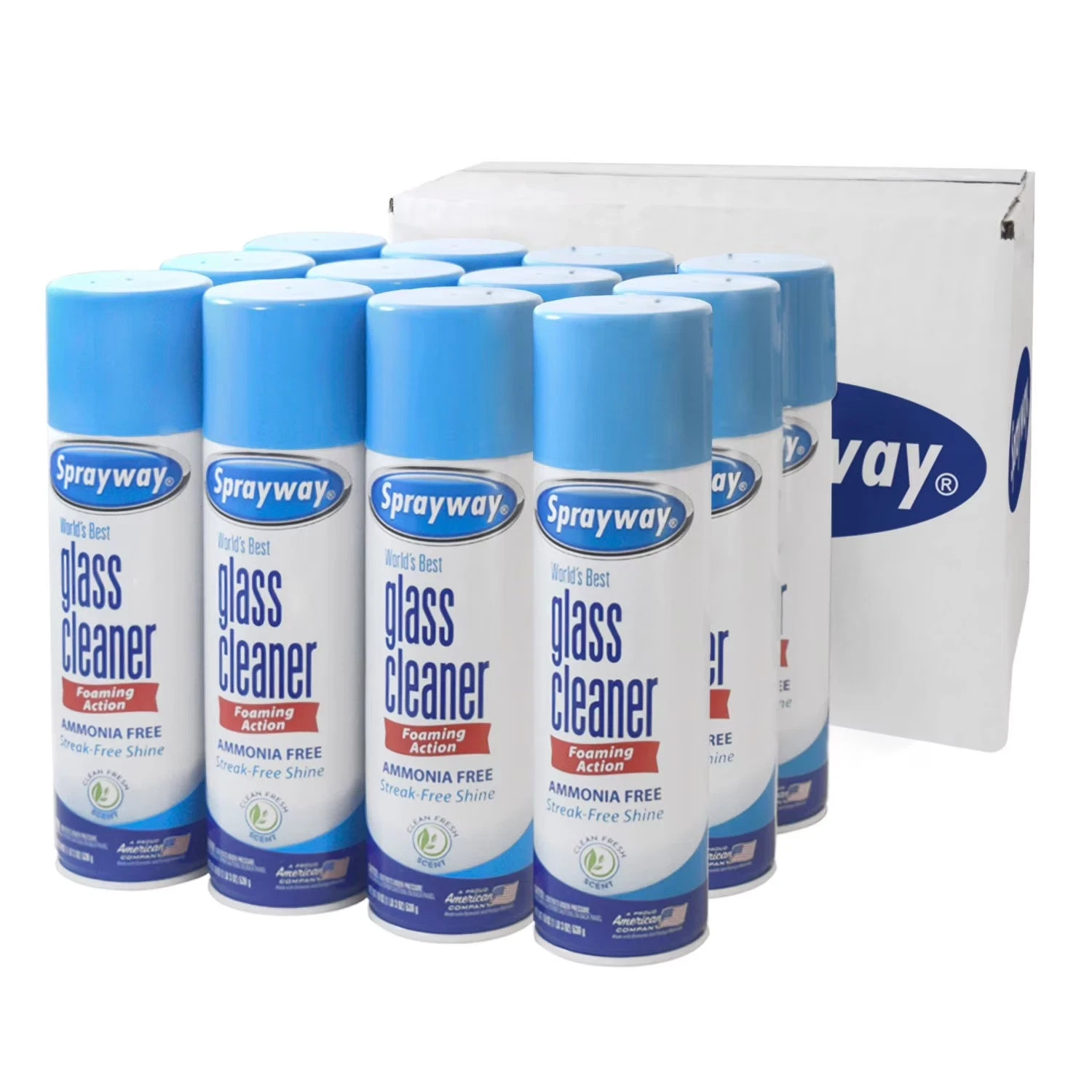 12 Pack Sprayway Glass Cleaner, 19oz FREE SHIPPING