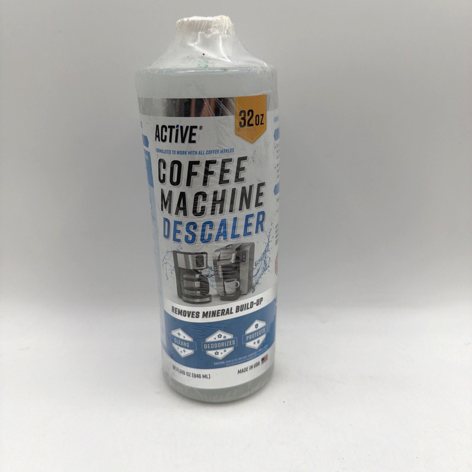Active Coffee Machine Descaler Descaling Solution 32oz Limescale Remover