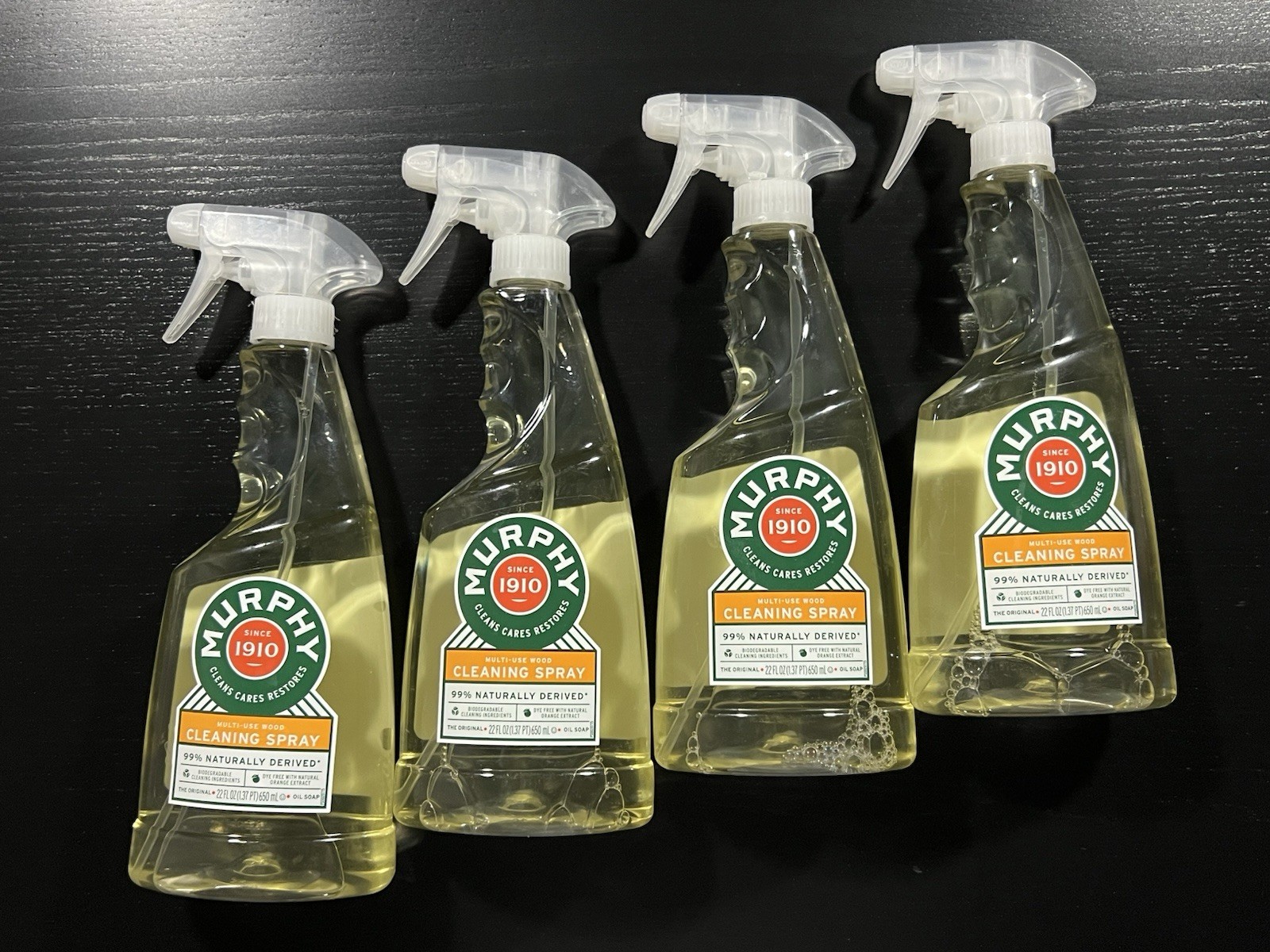 Murphy 22 oz. Orange Hardwood Floor Cleaner & Multi Purpose Cleaner Spray 4pack