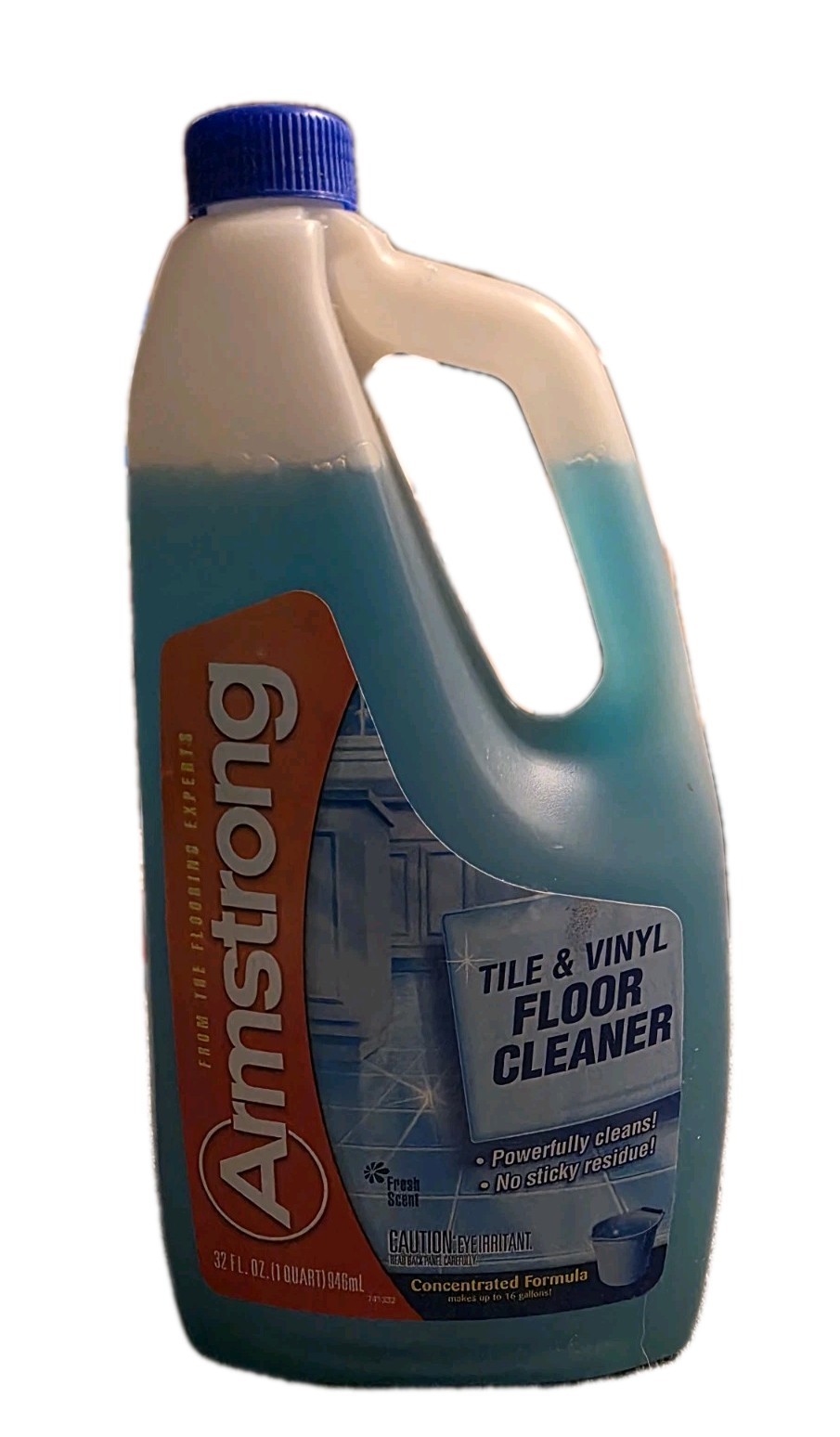 ARMSTRONG Concentrated Tile & Vinyl Floor Cleaner No Sticky Residue See Pics