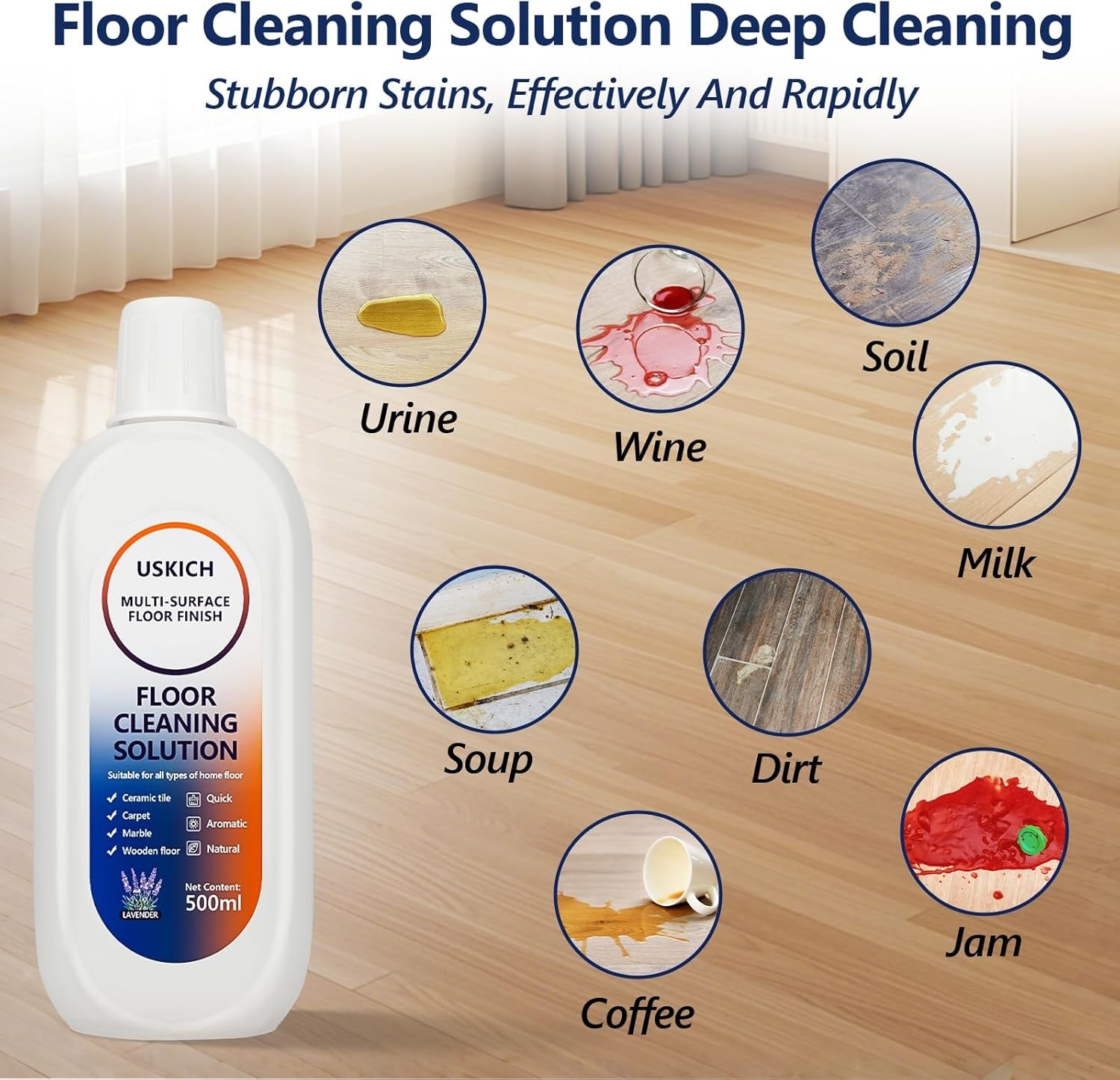 2 Pack Floor Cleaning Solution,34 FL OZ Floor Cleaner for Mopping with Tineco…