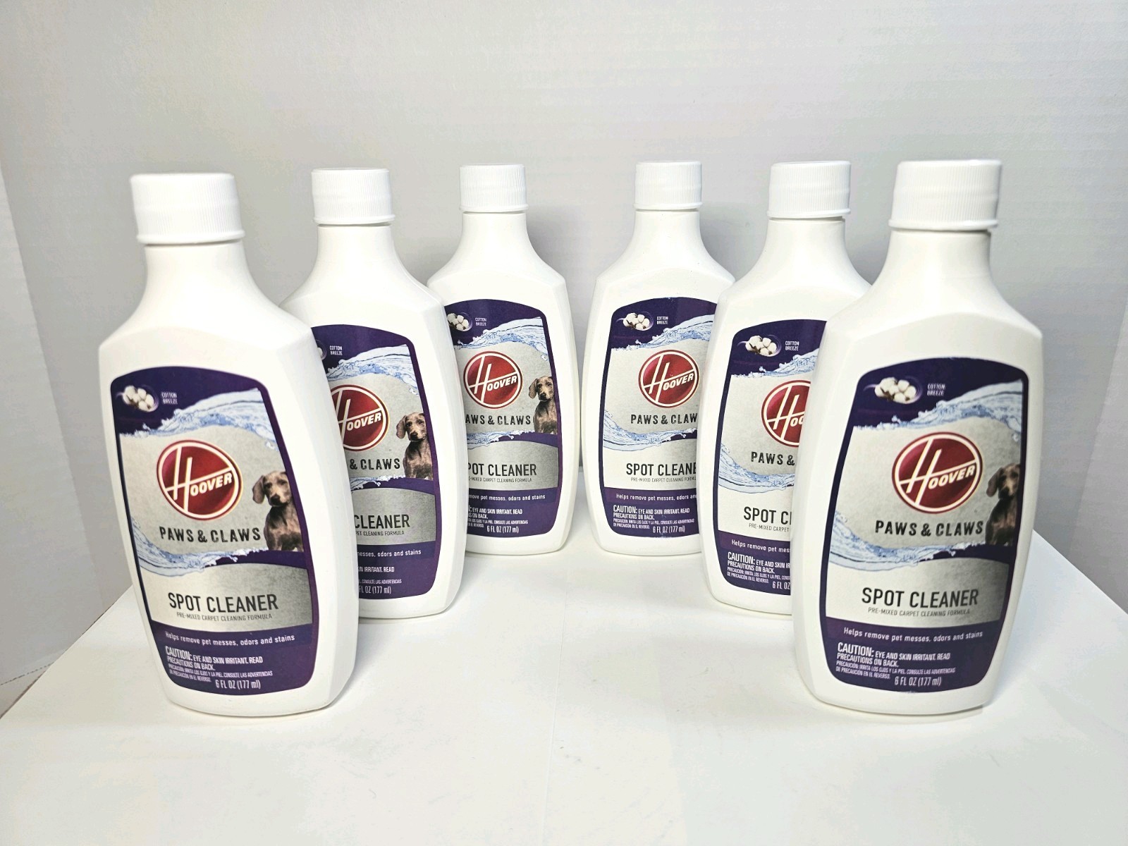 6 Hoover Paws & Claws Spot Cleaner Carpet Cleaning Formula 6 oz Lot Of 6 NEW!