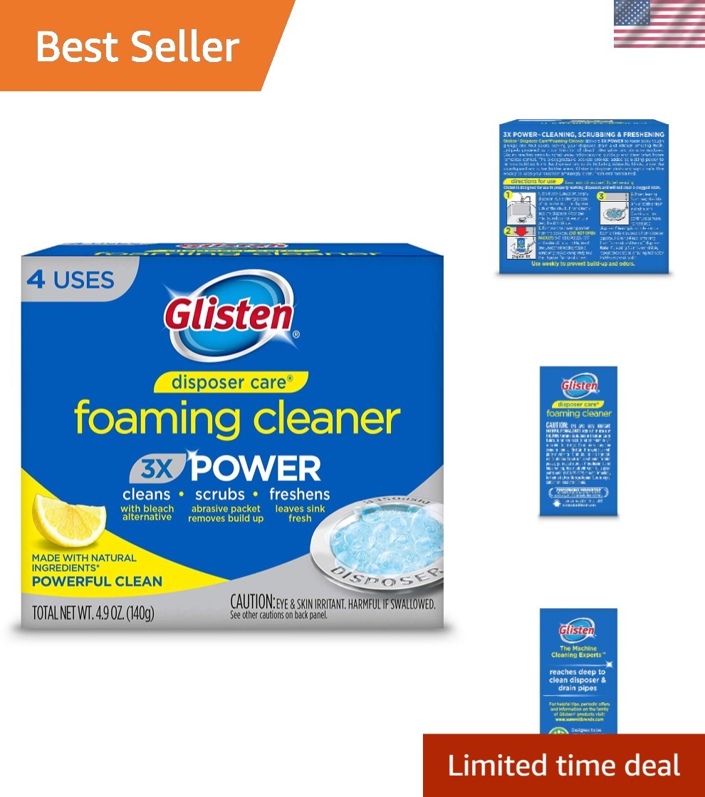 Deep Cleansing Garbage Disposal & Sink Cleaner – Lemon Scented Odor Eliminator