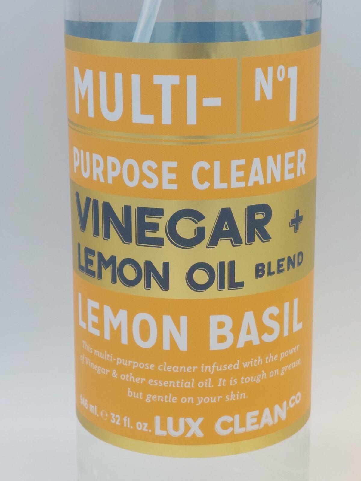 2 Lux Clean Vinegar & Lemon Oil Basil No 1 Multi-Purpose Spray Cleaner 32 fl oz