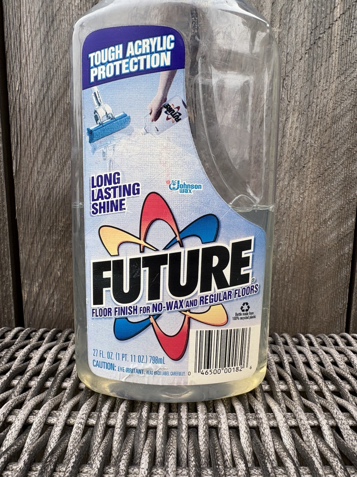 SC Johnson Future Acrylic Premium Floor Finish Polish 27 fl oz Bottle Used