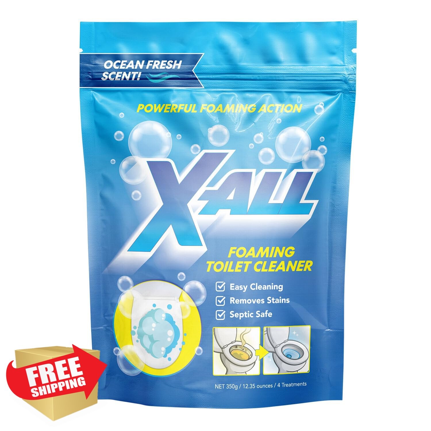 X-ALL Foaming Toilet Cleaner 1 Count