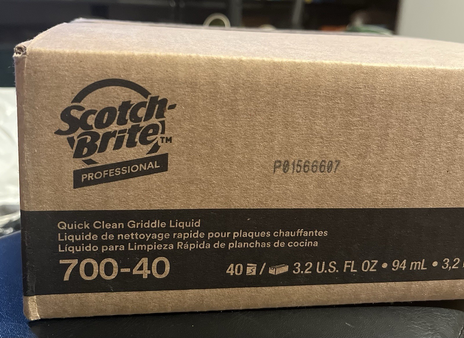 3M Scotch-Brite 700-40 Quick Clean Griddle Cleaner 3.2oz Liquid Packs 40ct NEW