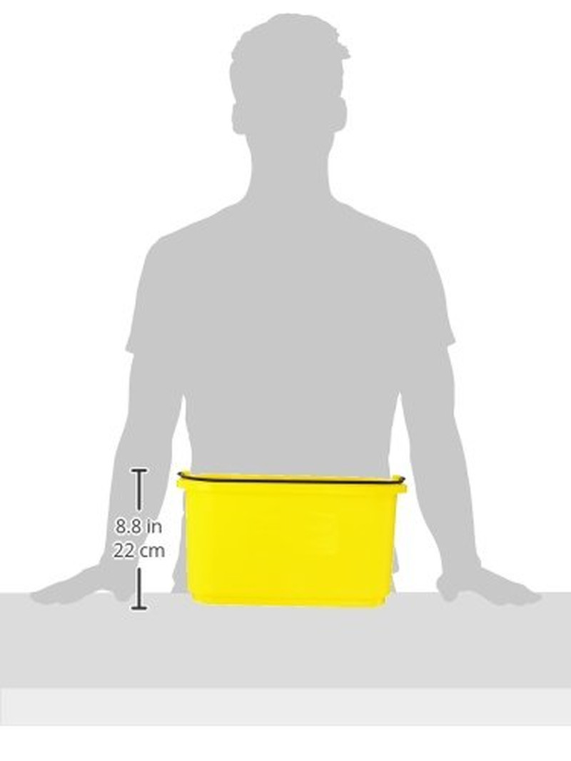 10 Quart Sanitizing Cleaning Caddy Supplies Organizer Yellow Housekeeping Cart A