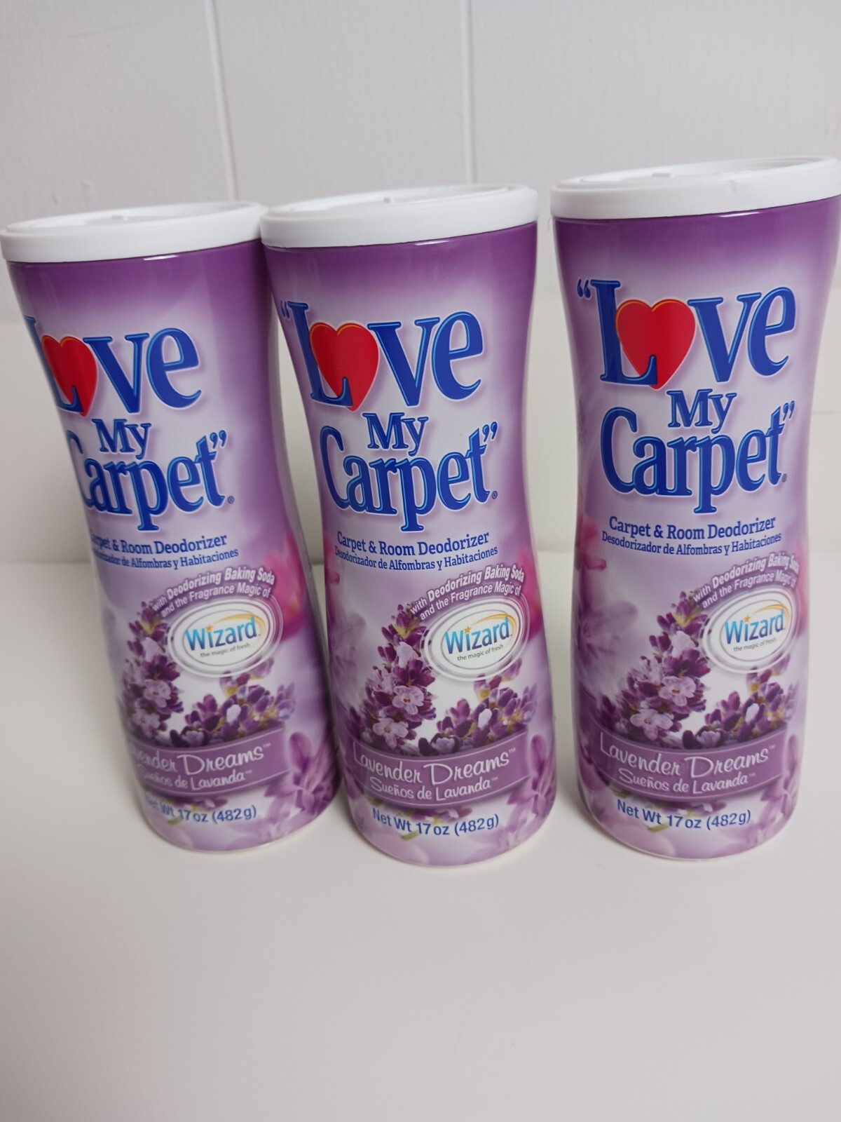 3 Love My Carpet Carpet & Room Cleaner & Refresher Lavender Dreams 17 Oz Each