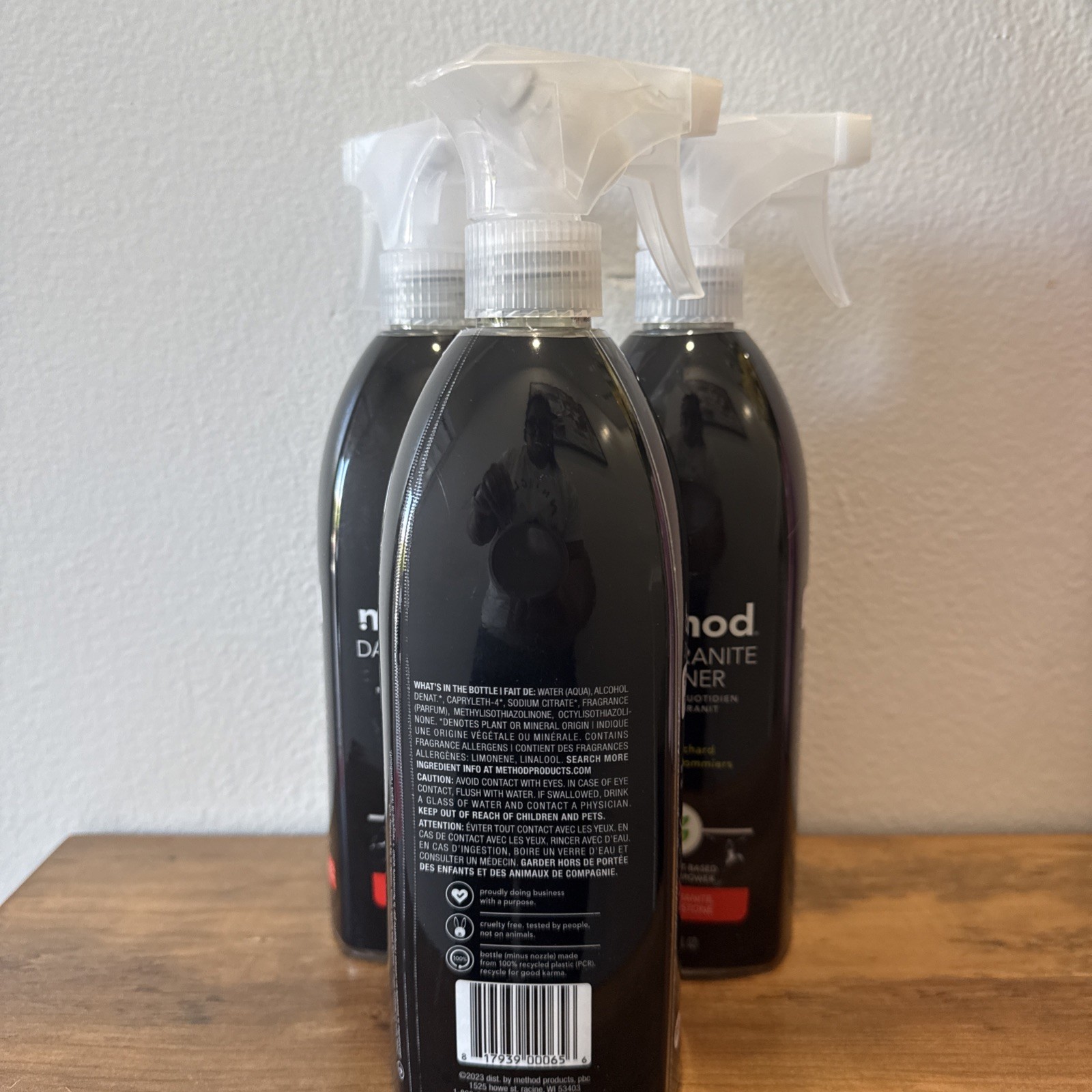 Method 3 Packs Included Daily Granite Cleaner Spray, Apple Orchard, 28 Ounce ea.