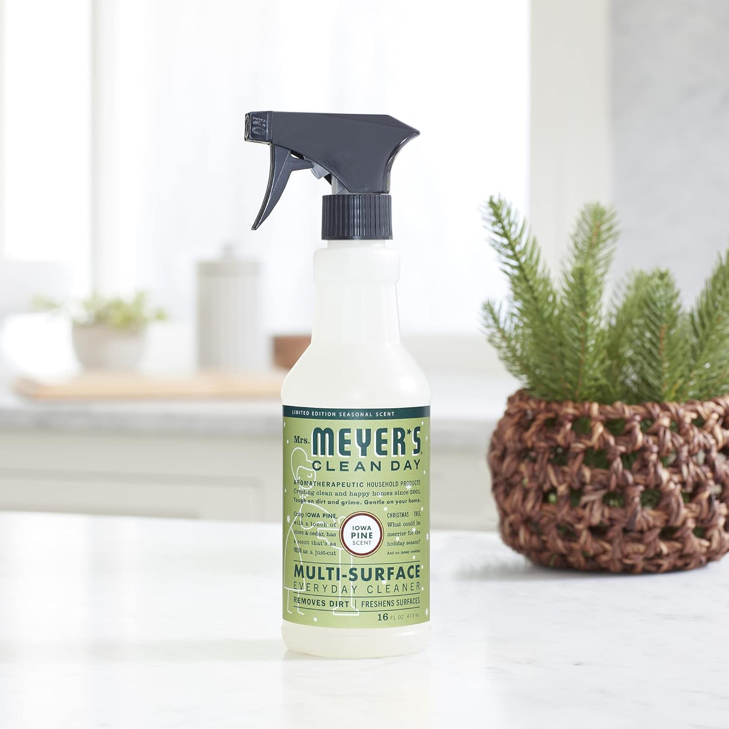 CLEAN DAY Multi-Surface Cleaner Spray, Cruelty Free Formula, Iowa Pine, 16 Fl…