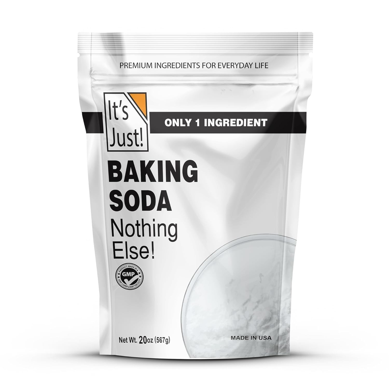 Non-GMO Baking Soda, 20 Oz – Pure Sodium Bicarbonate for Cooking & Cleaning