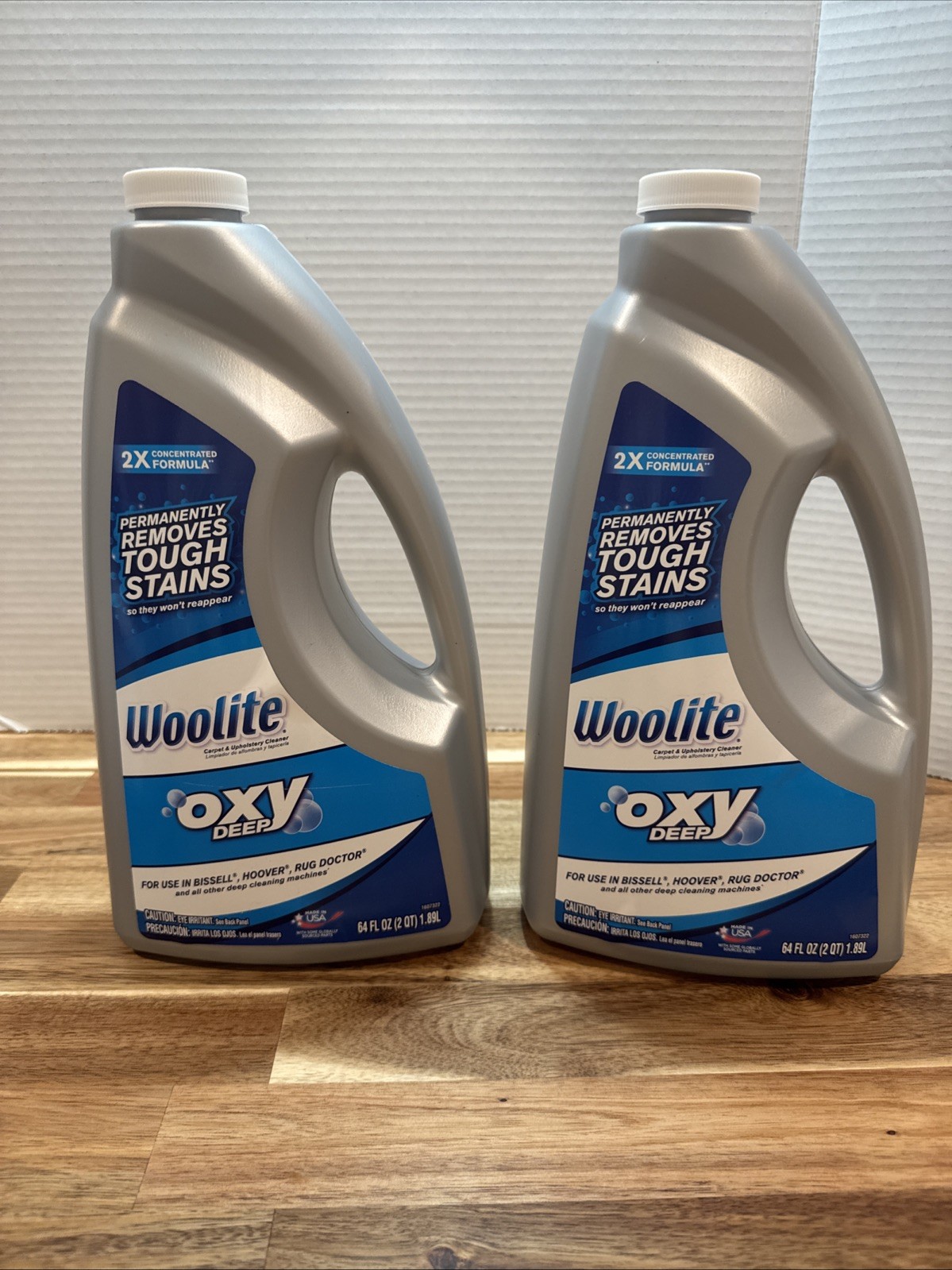 2x 64oz Woolite Oxy Deep Carpet Upholstery Cleaner Bissell Hoover Rug Doctor