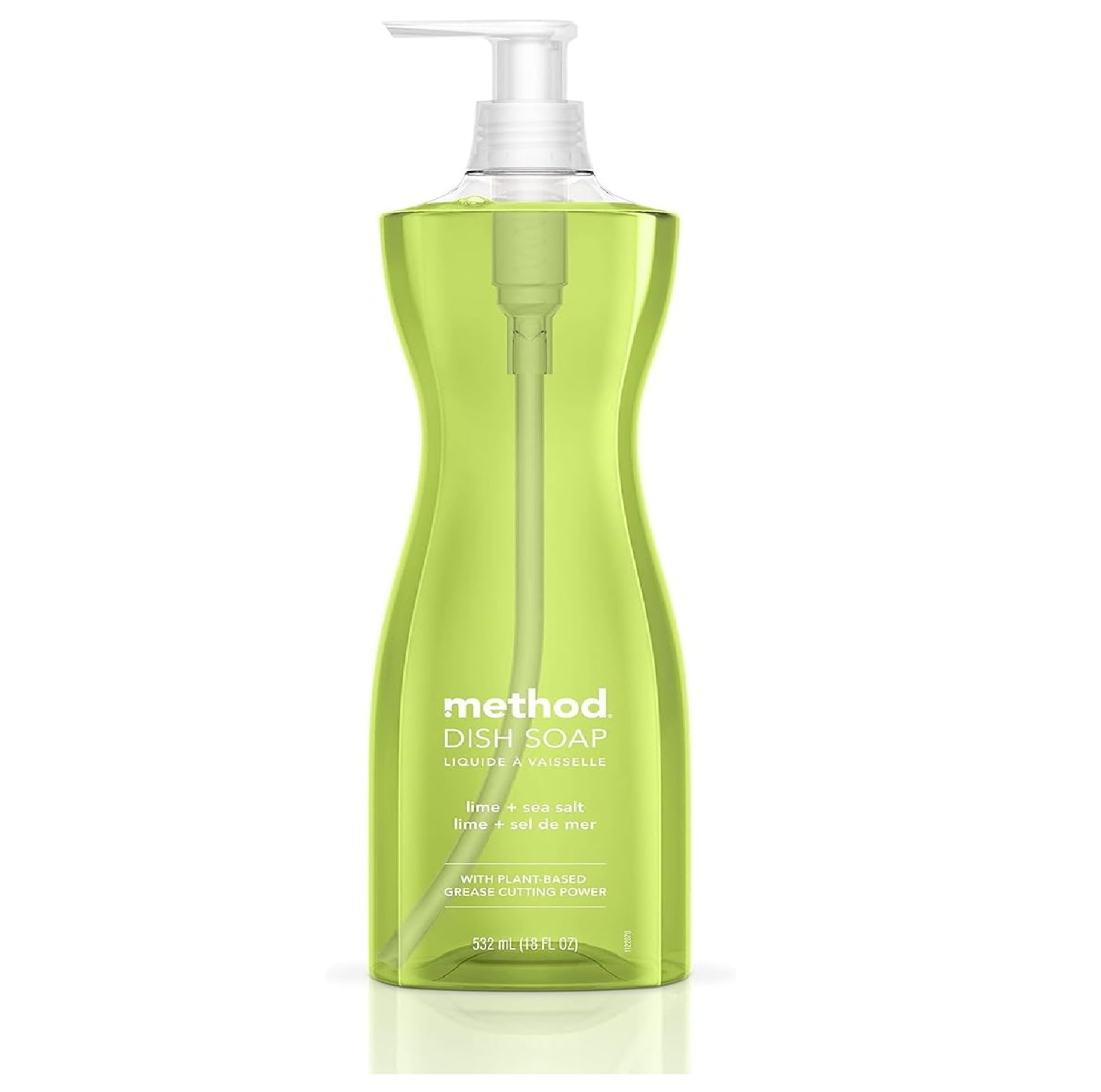 Method Dish Soap, Lime + Sea Salt, Tough on Grease, 18 Fl Oz (Pack of 1)