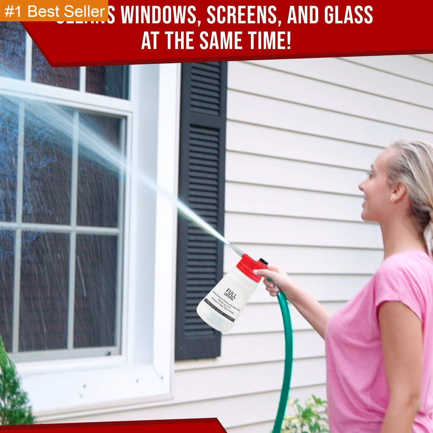 Full Crystal Refill Kit – Two 4 Oz Crystal Powder Exterior Window Cleaner Packet