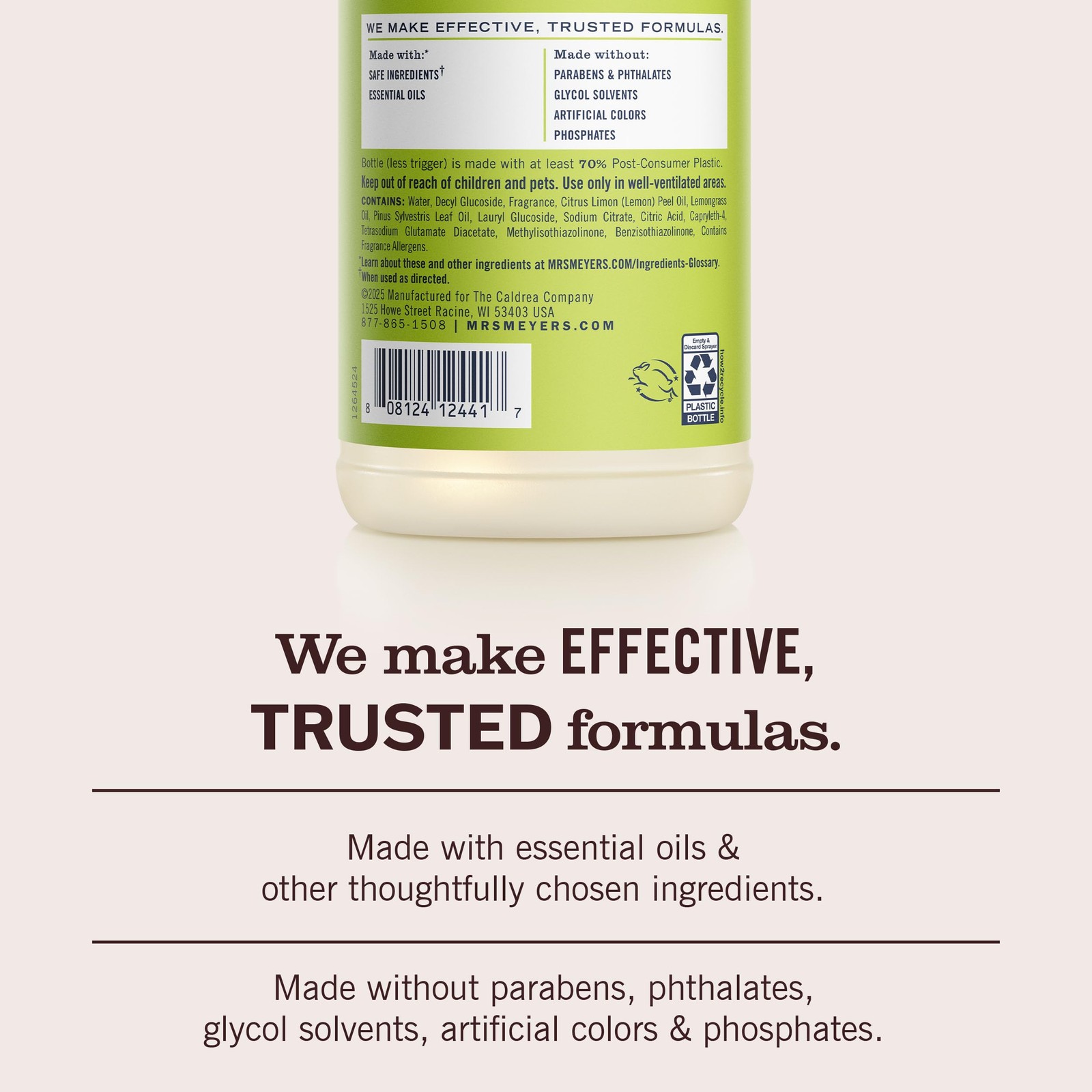CLEAN DAY All-Purpose Cleaner Spray, Cruelty Free Formula, Lemon Verbena, 16 …