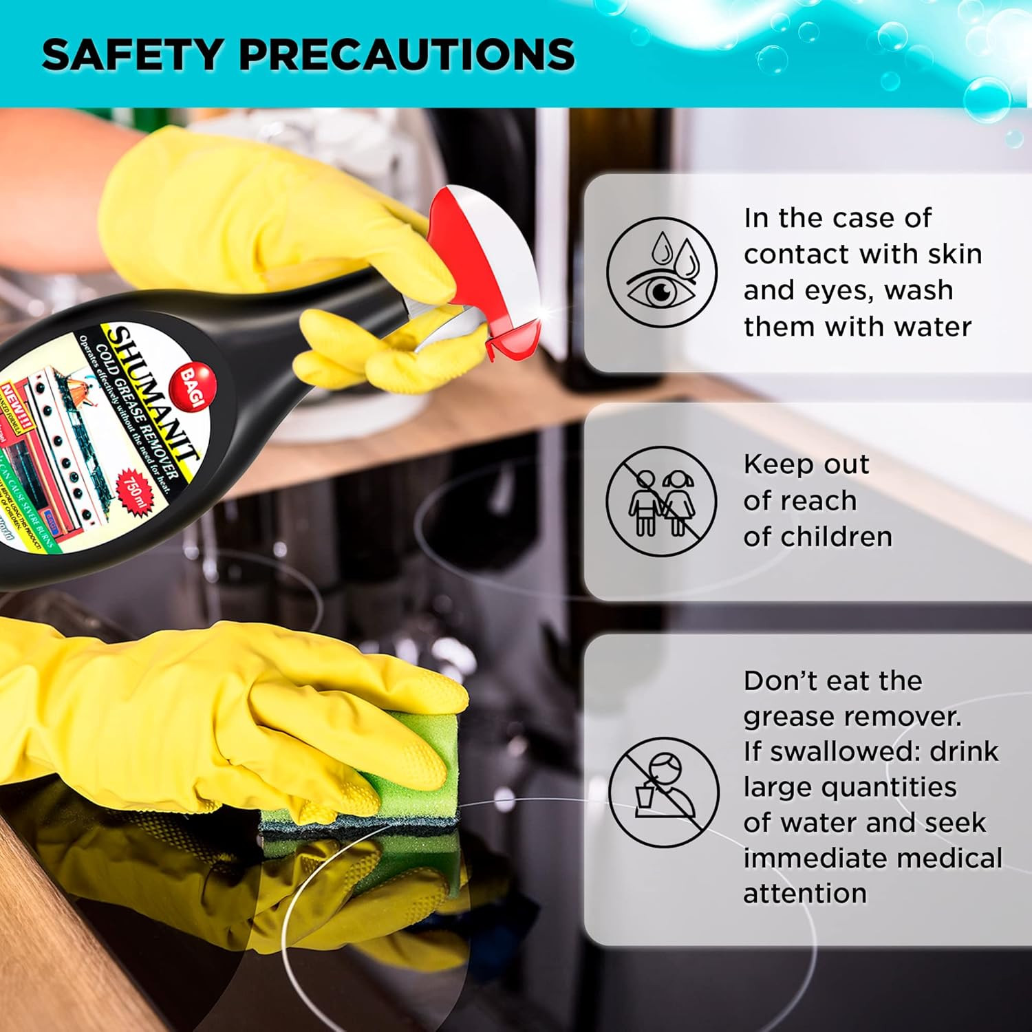 SHUMANIT – Cold Grease Remover. Spray for the Immediate Removal of Stubborn and