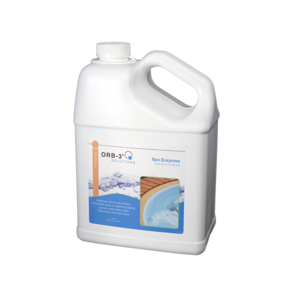 Orb-3 Spa Enzymes 1 Gallon- Eliminate Scum Lines in Spas & Hot Tubs Y240-000-1G