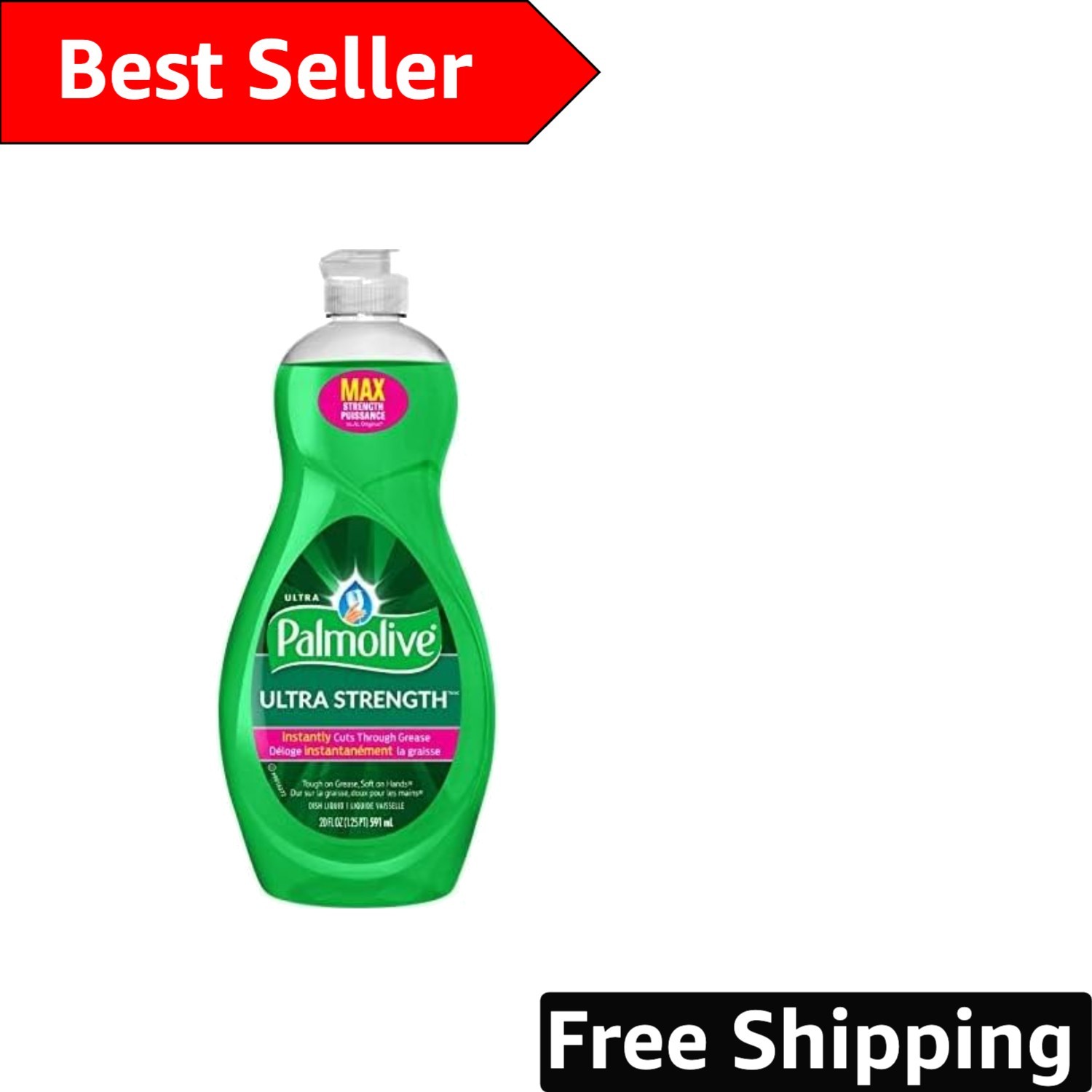 Tough on Grease Ultra Concentrated Dish Soap – Scent, 20 Fl Oz x 3