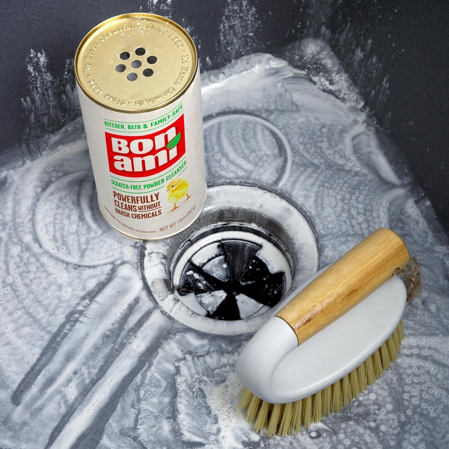 Powder Cleanser for Kitchens & Bathrooms – All Types of Surfaces, Cleans Grime &