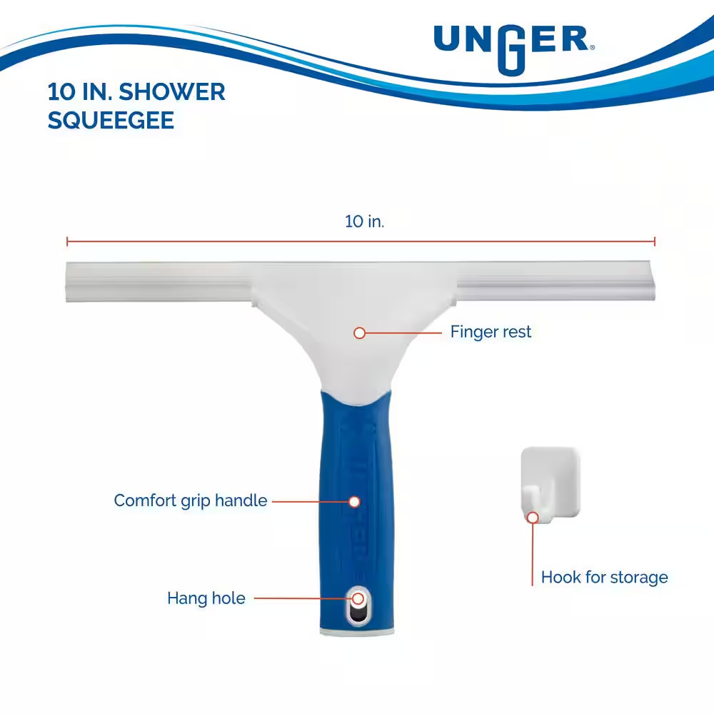 10 In. Shower Squeegee