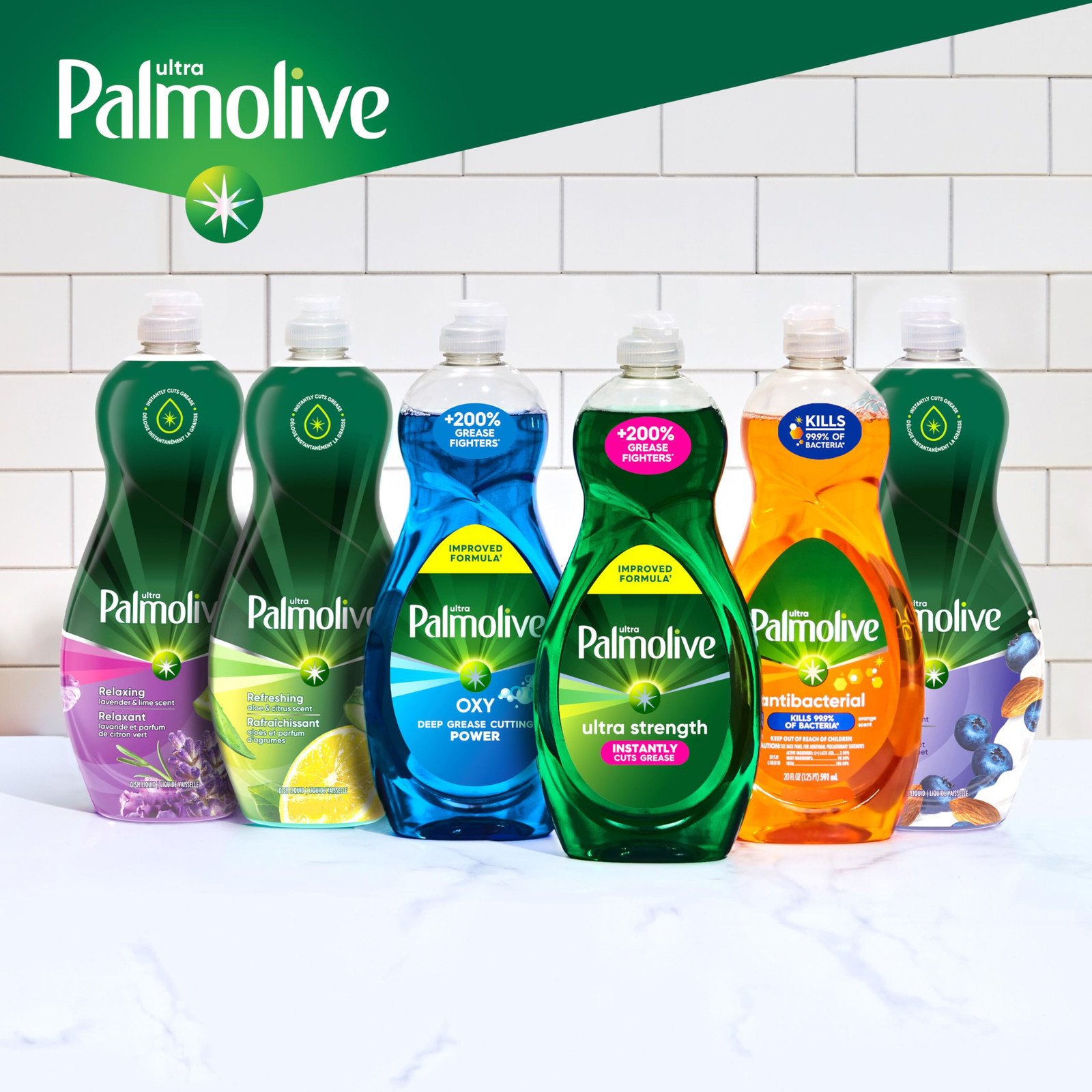 Palmolive Ultra Oxy Dish Soap 32.5oz Powerful Grease Cleaner Soft on Hands
