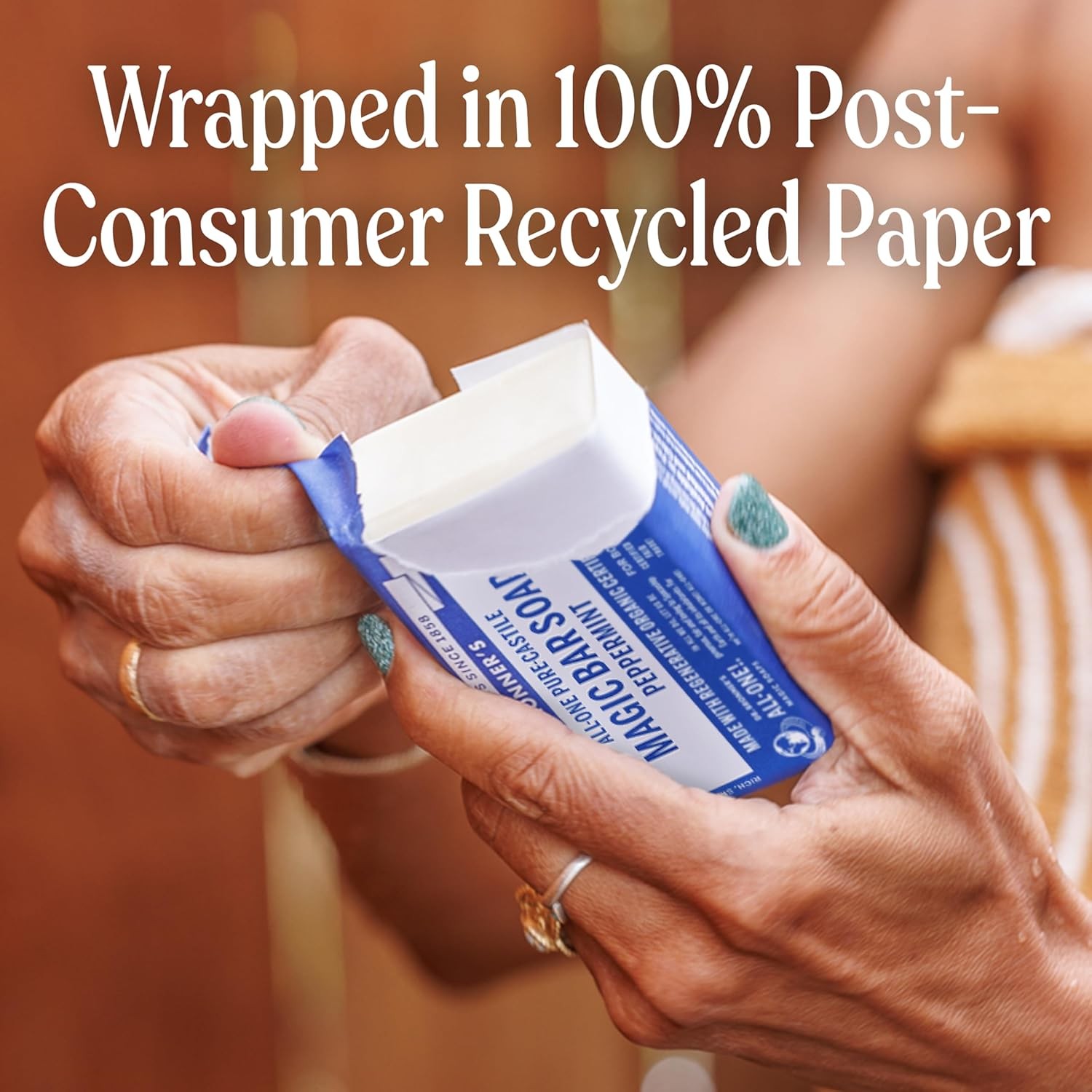 Dr. Bronner’s Pure-Castile Magic Bar Soap (Peppermint, 5oz, 12-Pack) ?C Made wi