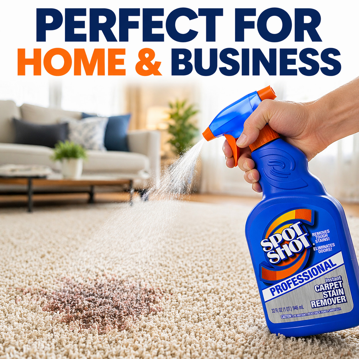 Spot Shot Carpet Stain Remover 32 oz Spray Odor Eliminator 1 3 12 Bottles