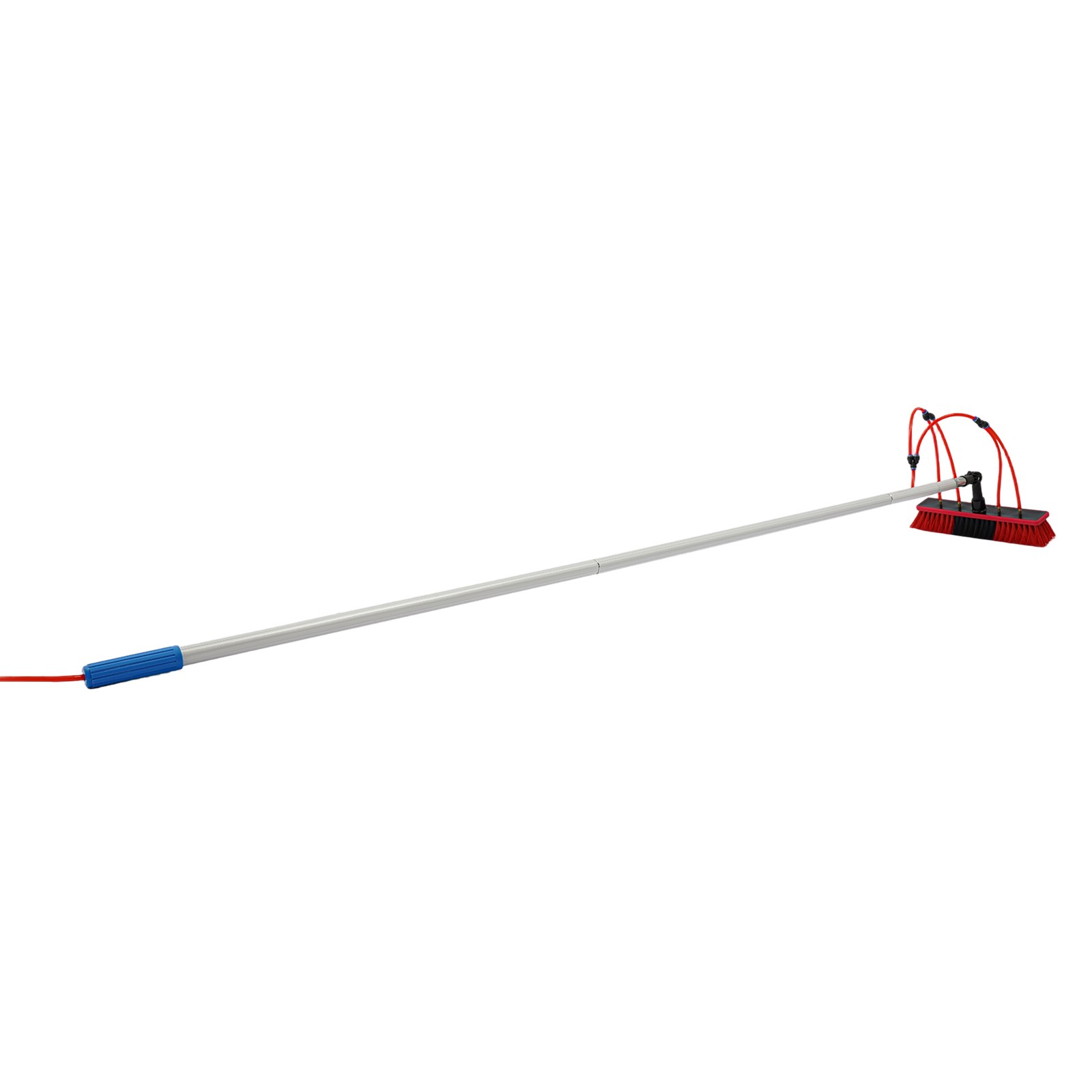 Long Reach Solar Panel Clean Brush Kit, Outdoor Window Clean Water-fed Rod Kit