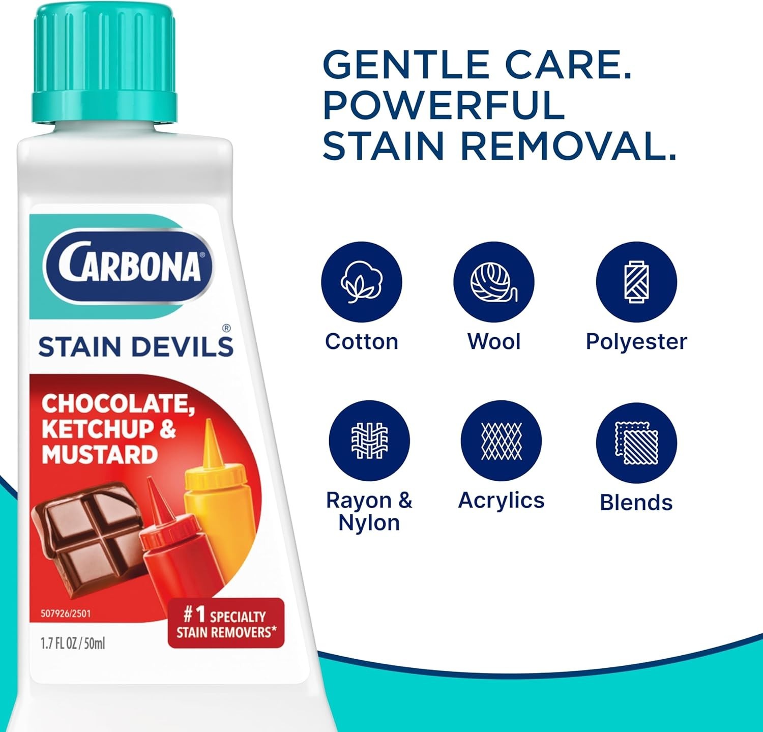 Stain Devils #2 Remover Ketchup Mustard Chocolate 1.7 Fl Oz Multi-Fabric