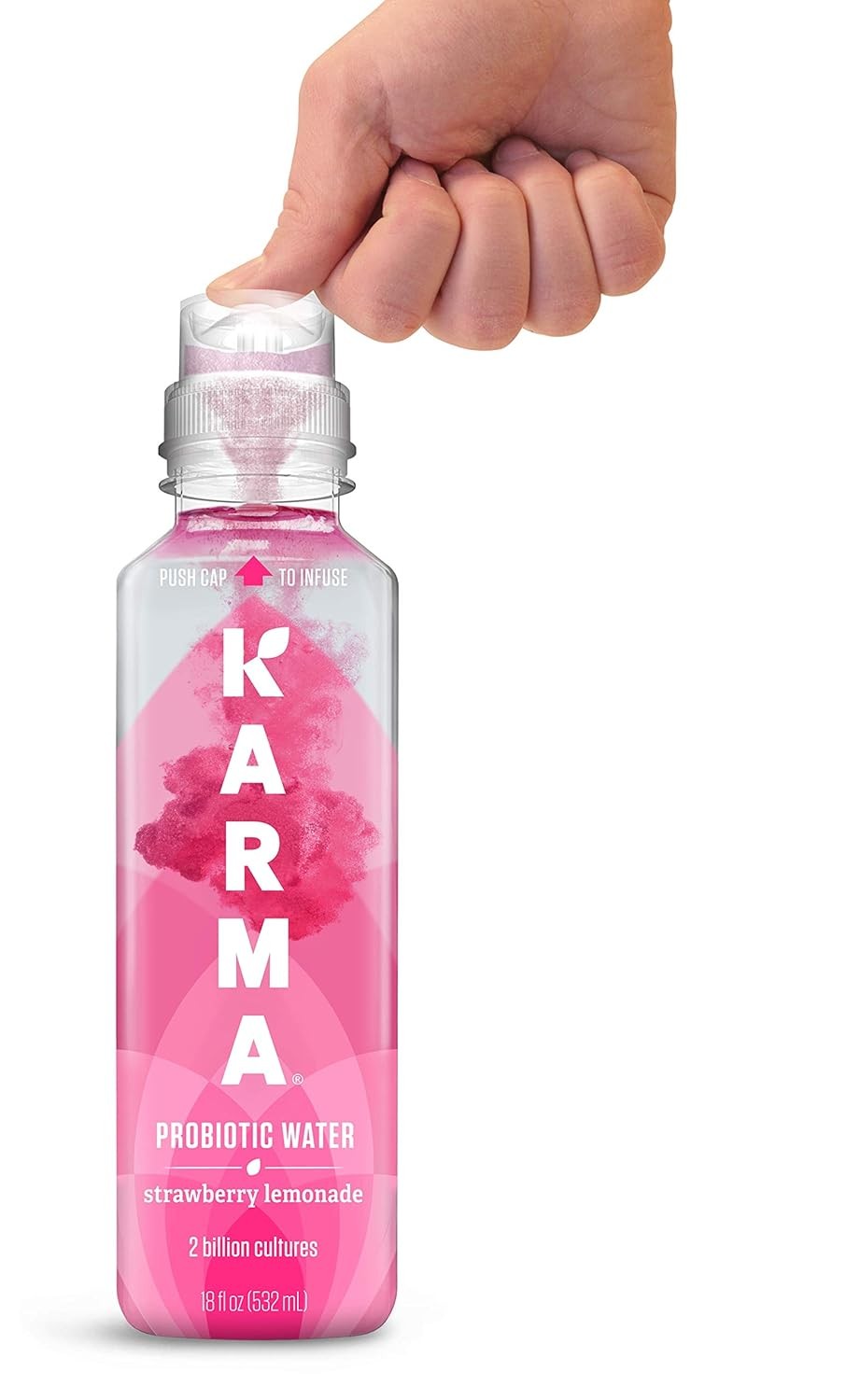 Karma Probiotic Water – 12 Pack, Strawberry Lemonade Drink – Immune & Gut Heal