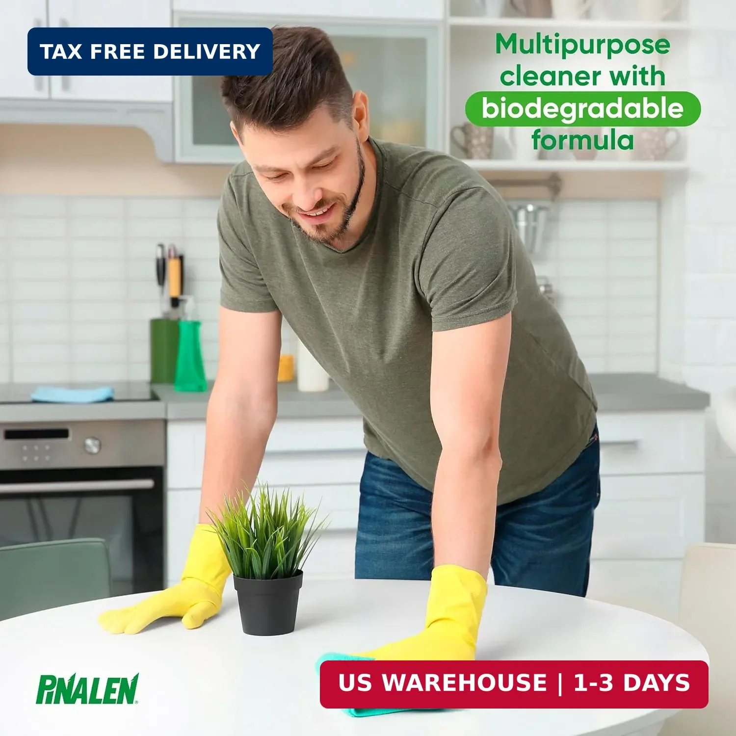 PINALEN 2X Max Aromas Concentrated Multipurpose Cleaner – Fresh Pine Scent – 108