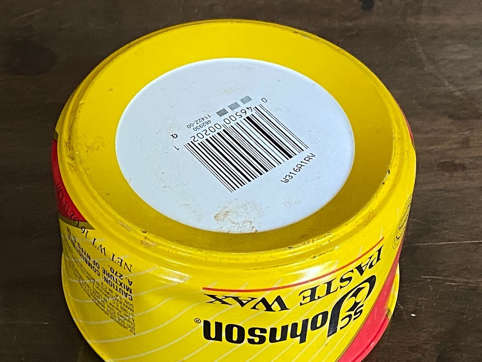 SC Johnson Wood Paste Wax Original Formula 16oz Open/Used