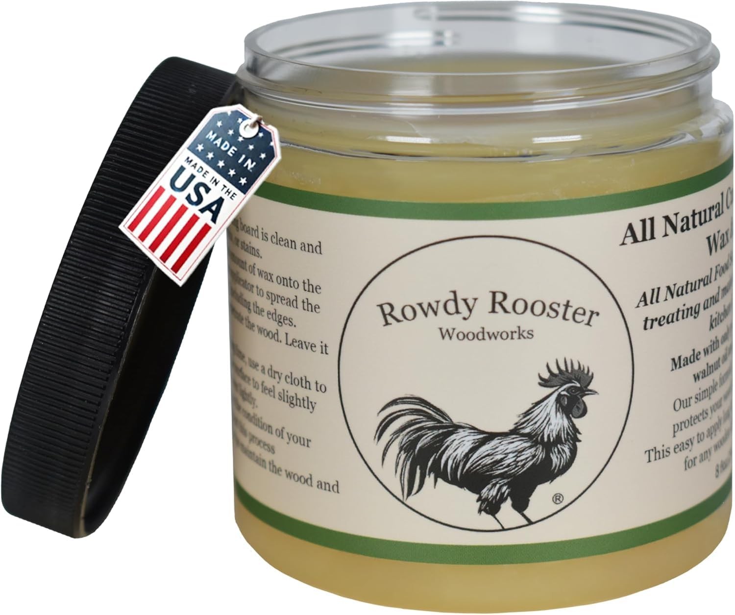 Refined Walnut Oil & Beeswax – All Natural Unscented Cutting Board Oil & Wood…