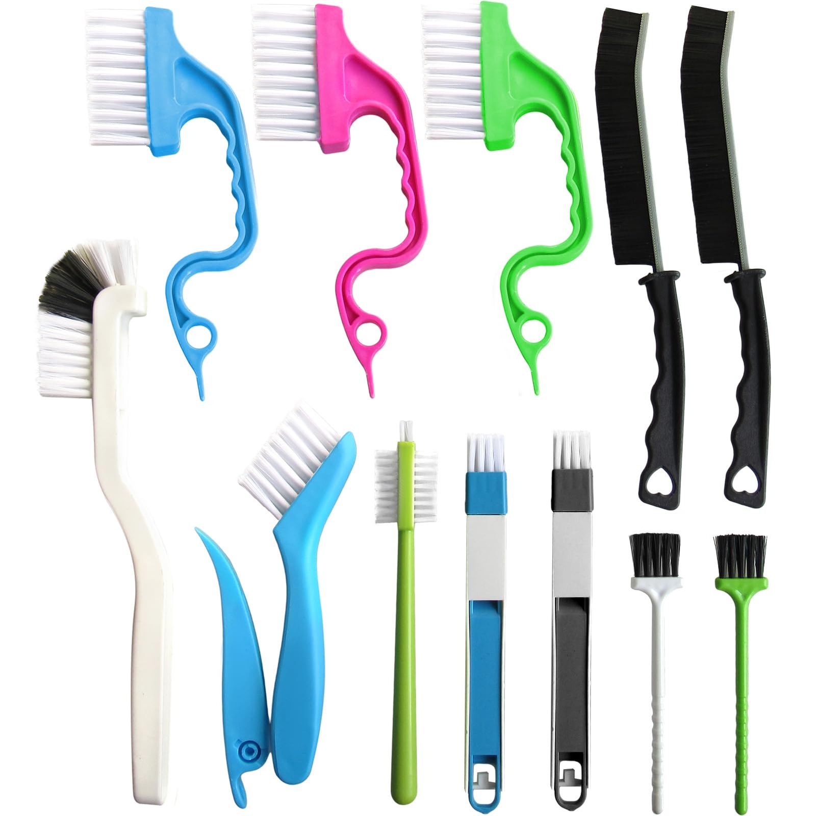12pcs Small Cleaning Brush Crevice Gap Cleaning Brushdoor Window Track Groove Co