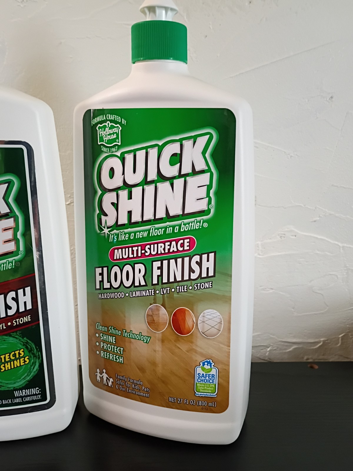Holloway House Quick Shine Multi-Surface Floor Finish 27FL Oz. Lot of 2 New
