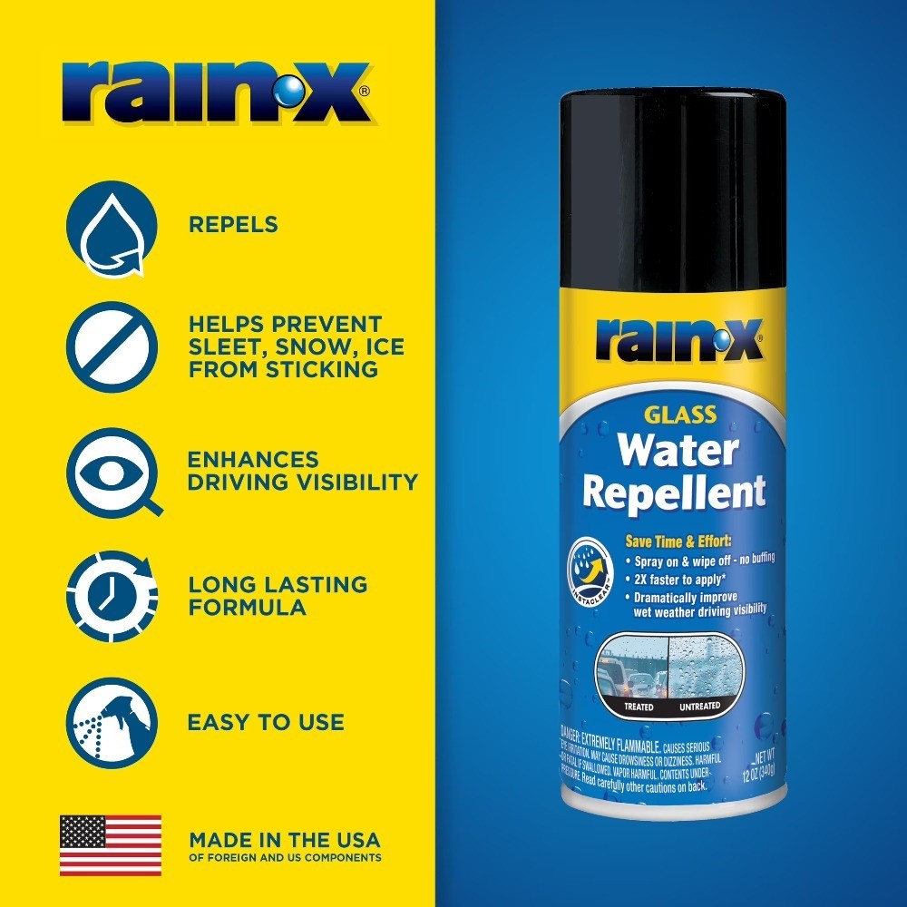 Glass Water Repellent Spray Aerosol Can 12 oz Protective Coating Treatment