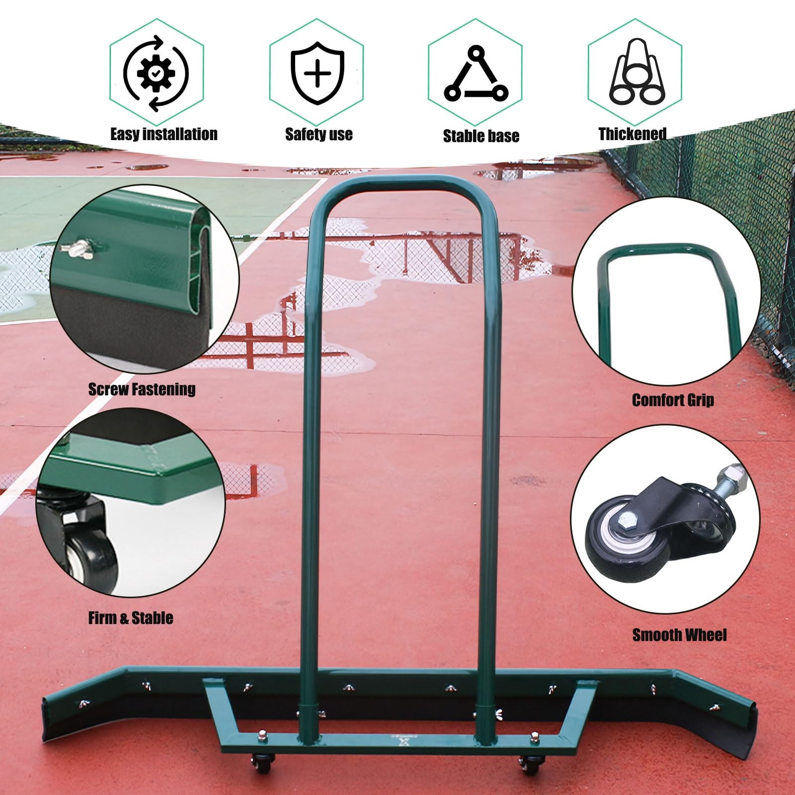 Sport Tennis Court Squeegee Aluminum Alloy Court Squeegee Rain Shuttle for Sp…