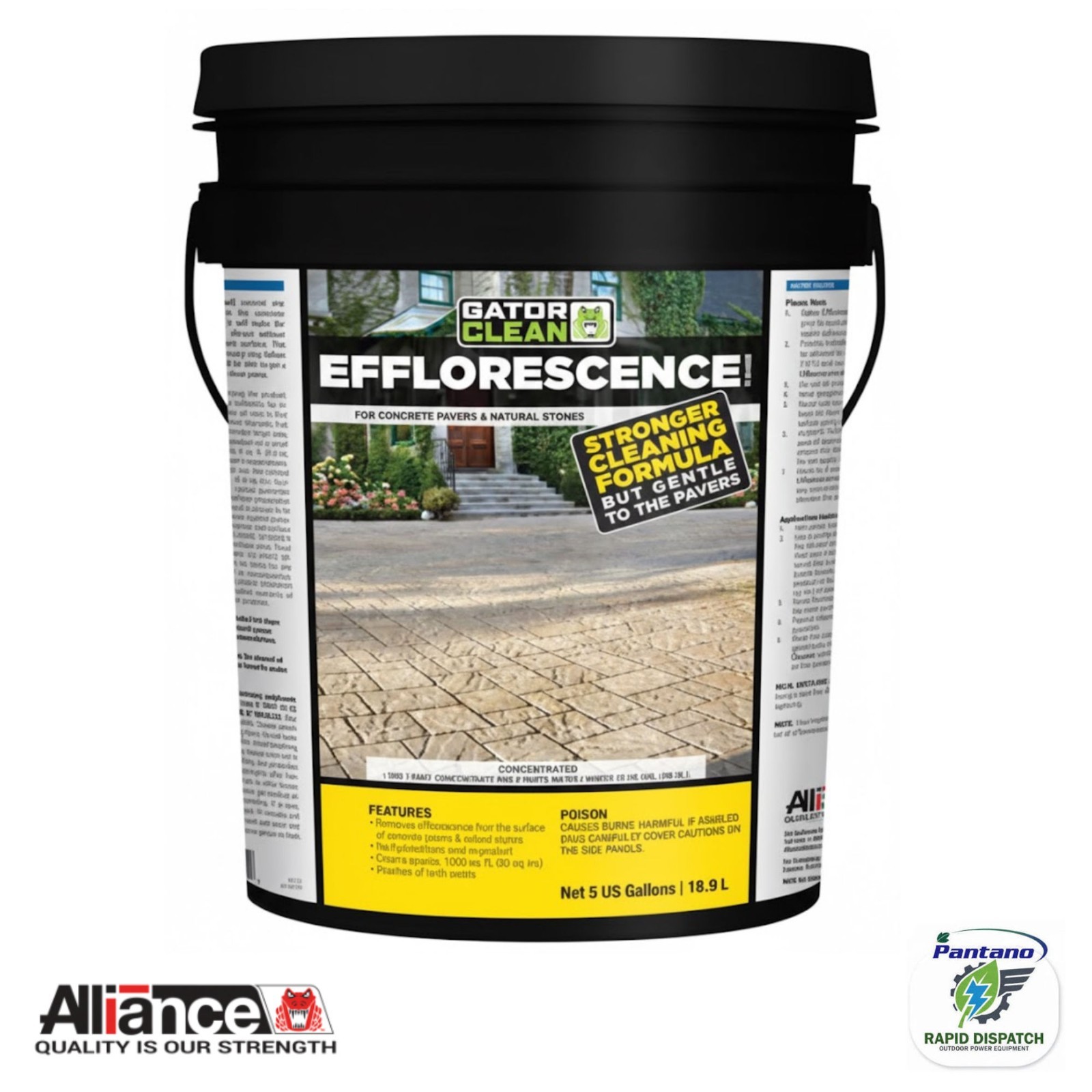 Alliance Gator Clean Efflorescence Cleaner 5 Gal for Pavers & Natural Stone