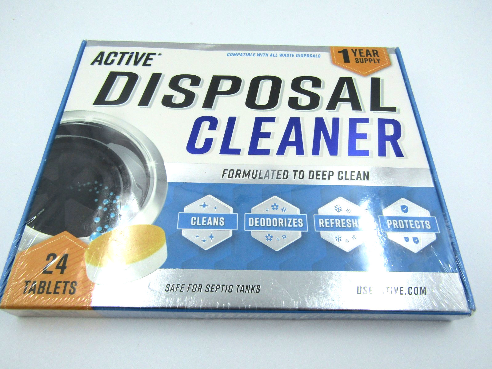 Active DISPOSAL Cleaner & Deodorizer 24 Tablets Garbage Disposal Sink