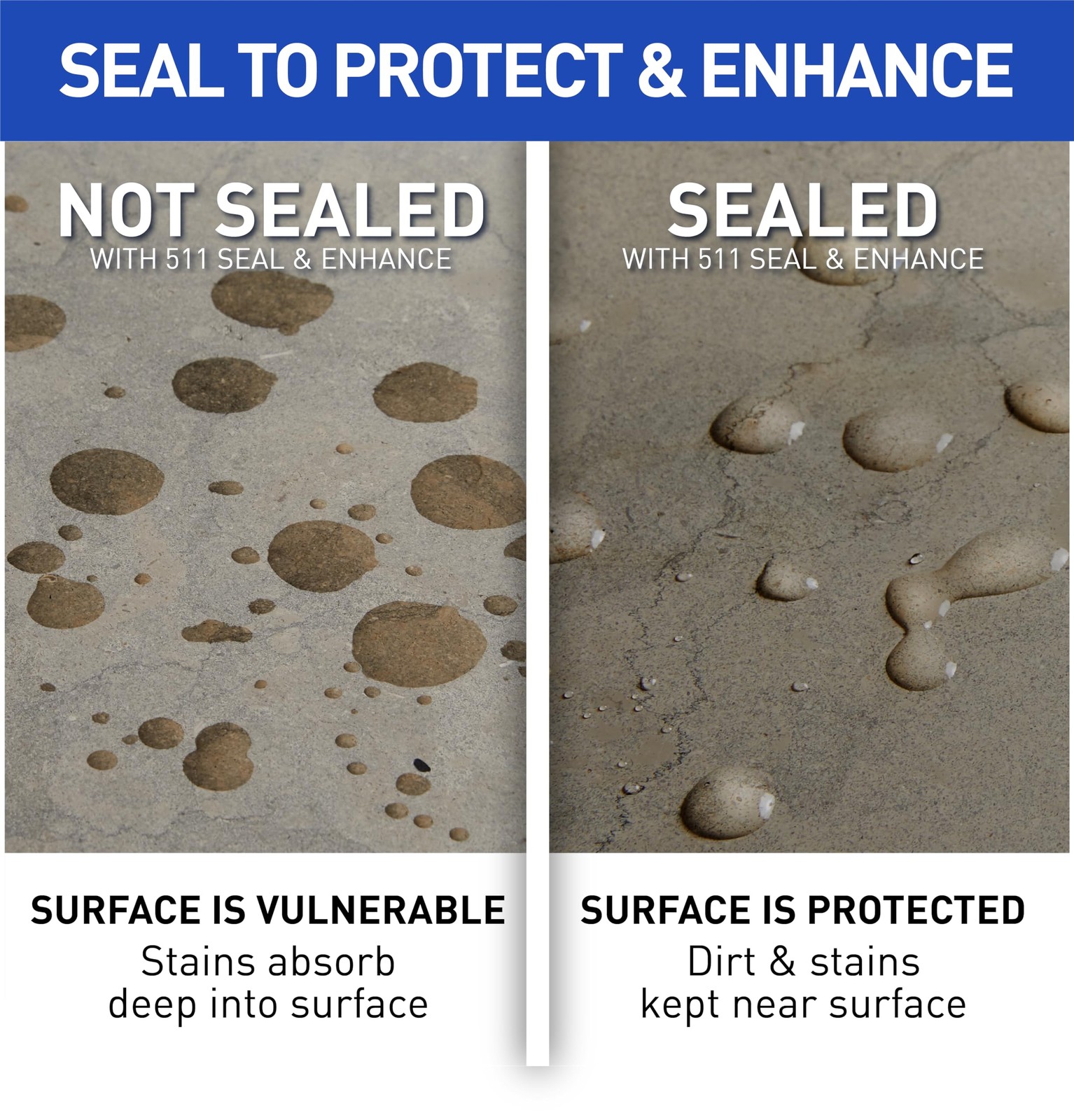 511 Seal & Enhance Premium Enhancing Sealer for Stone & Tile, Quart