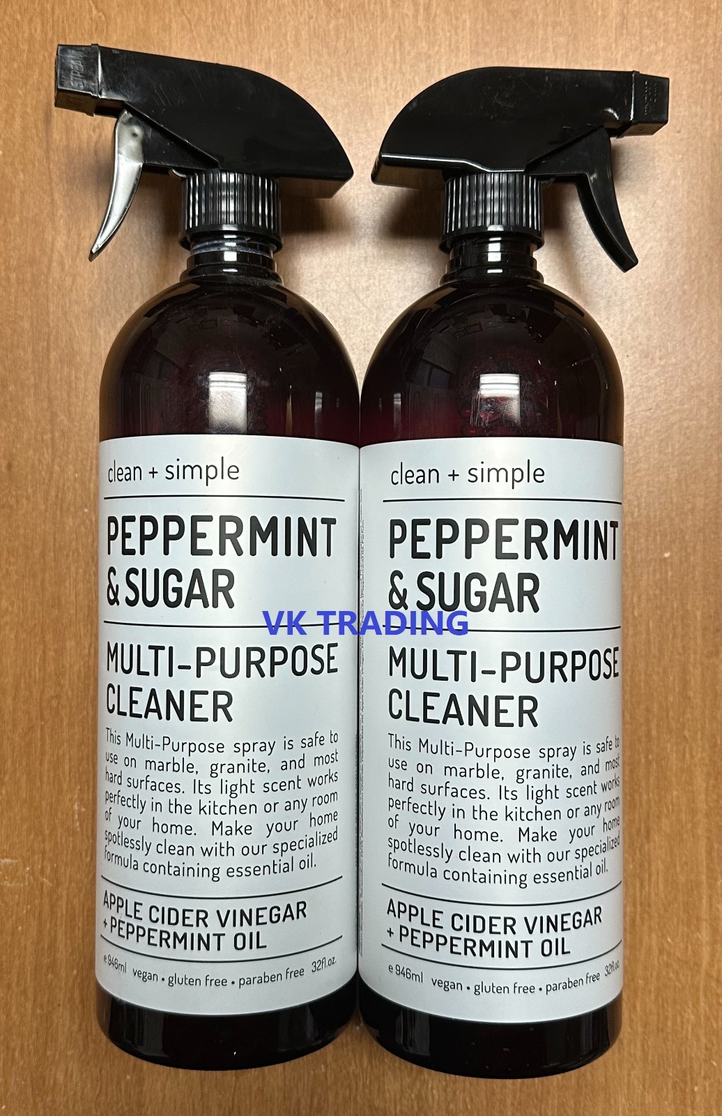 (2-Pk) CLEAN + SIMPLE ~ PEPPERMINT SUGAR Kitchen Refresh Cleaner Odor Deodorizer